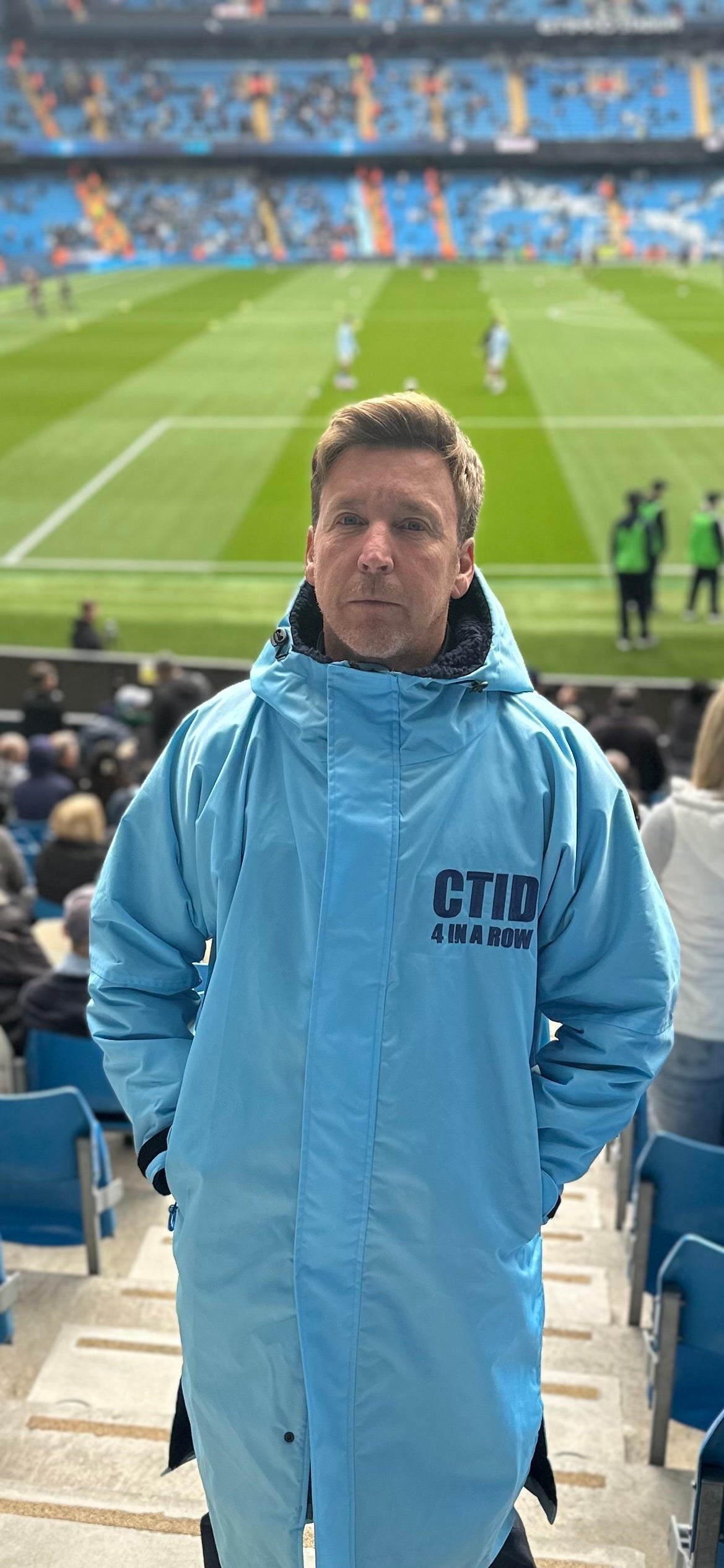 Mens Manchester City Waterproof Football Coat StayDry Coats