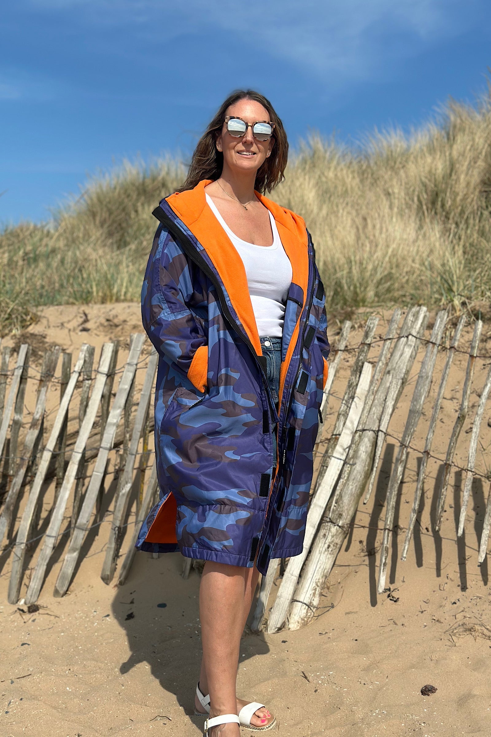 Women's Changing Robe-Stay Dry CamoLite Coat Blue StayDry Coats