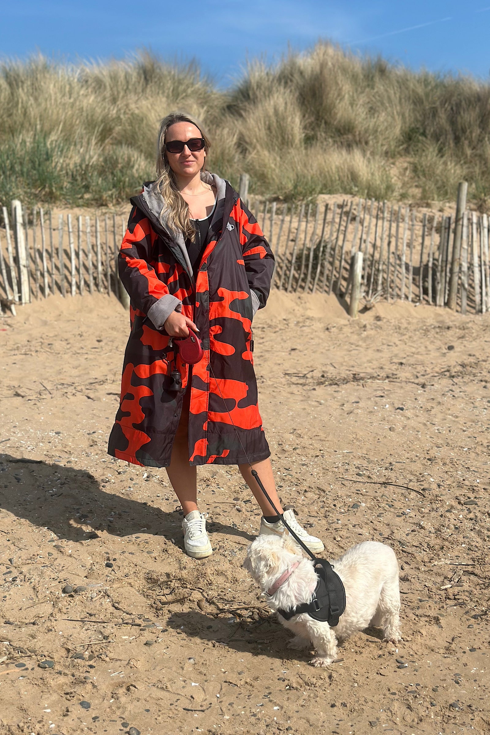 Women's Changing Robe - Stay Dry CamoLite Orange Waterproof Coat StayDry Coats