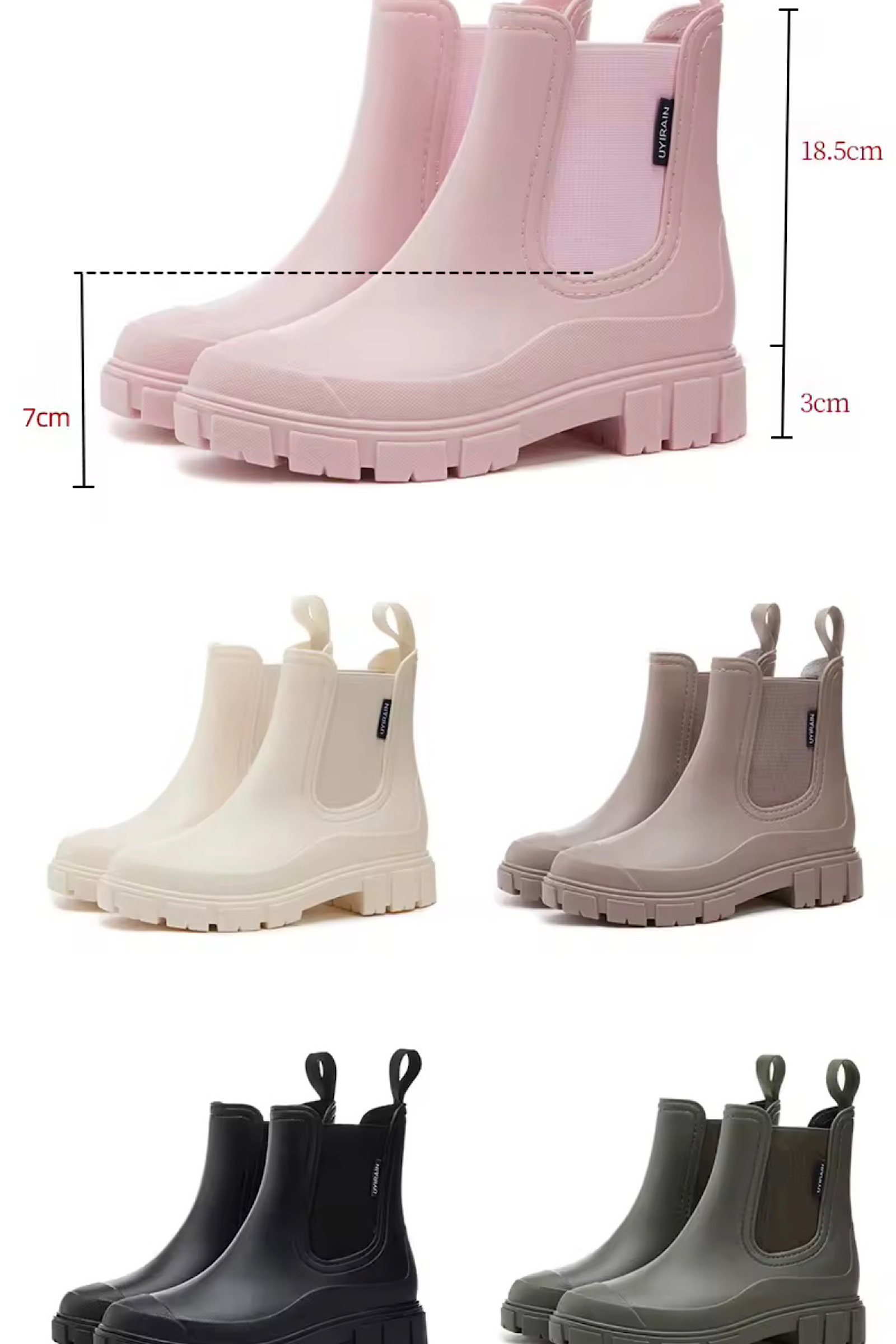 Stay Dry Women’s Waterproof Short Chelsea Boots – Slip-On Rain Boots for Everyday Wear Stay Dry Coats