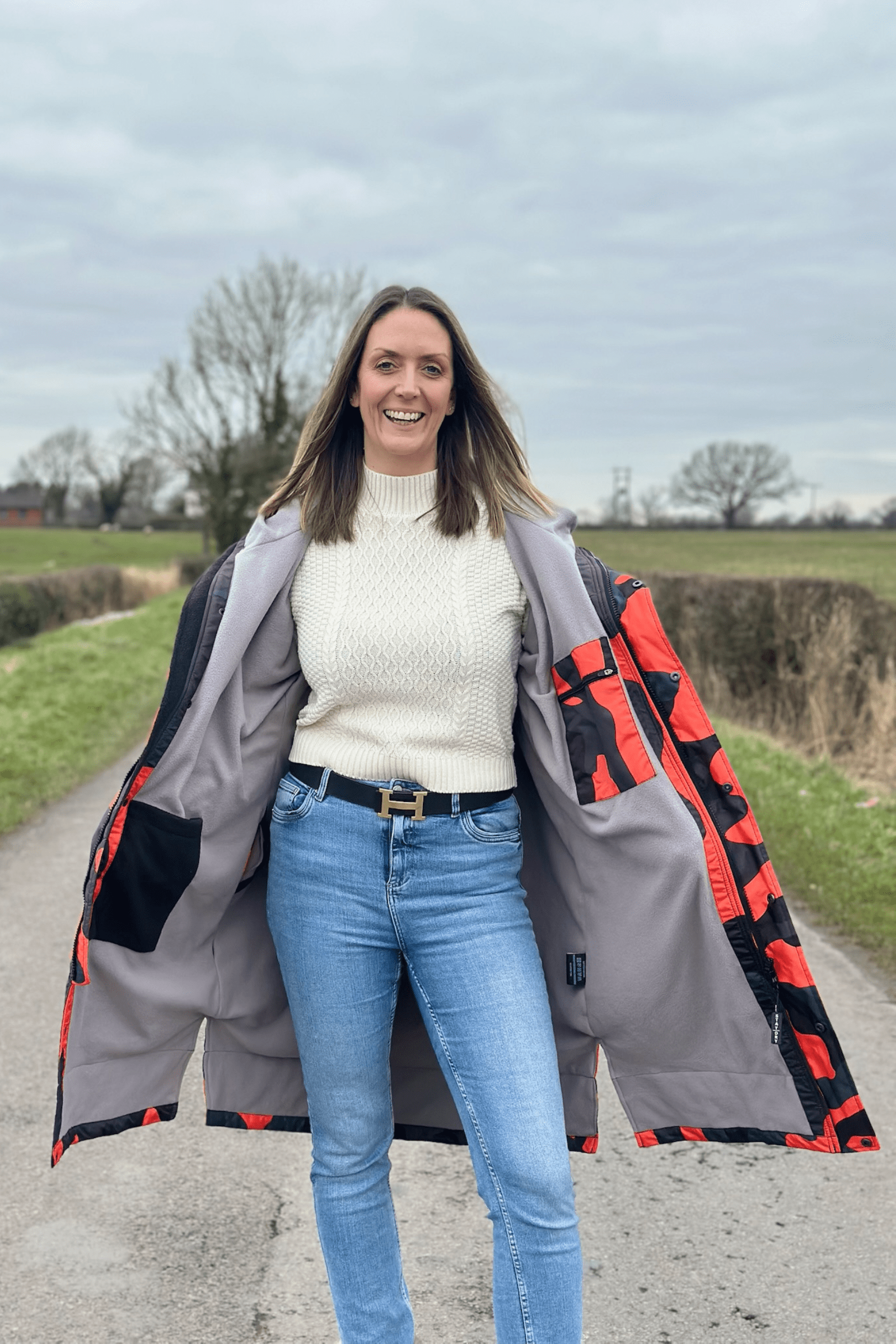 Womens Stay Dry CamoLite Lightweight Waterproof Coat - Orange StayDry Coats