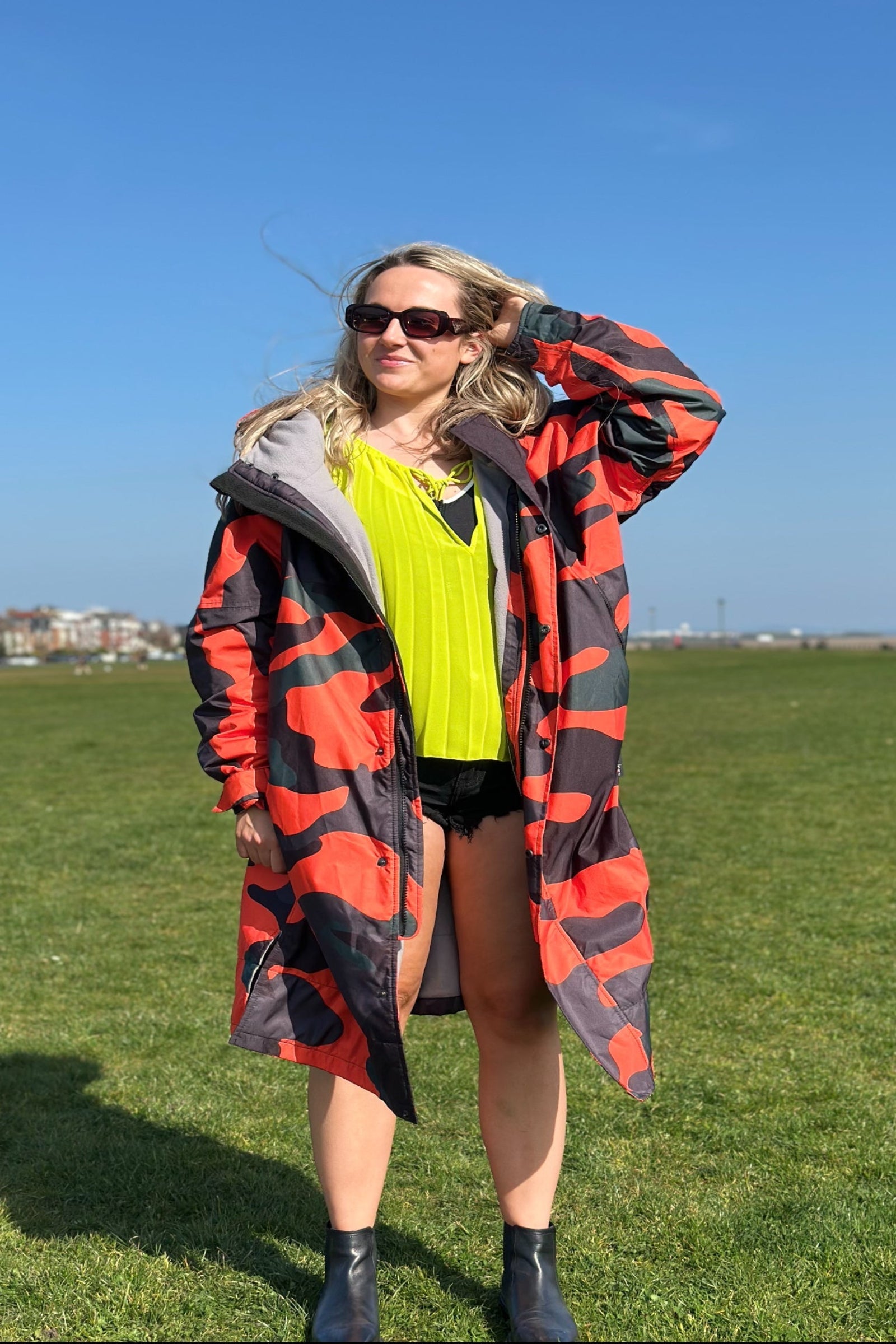 Womens Stay Dry CamoLite Lightweight Waterproof Coat - Orange StayDry Coats