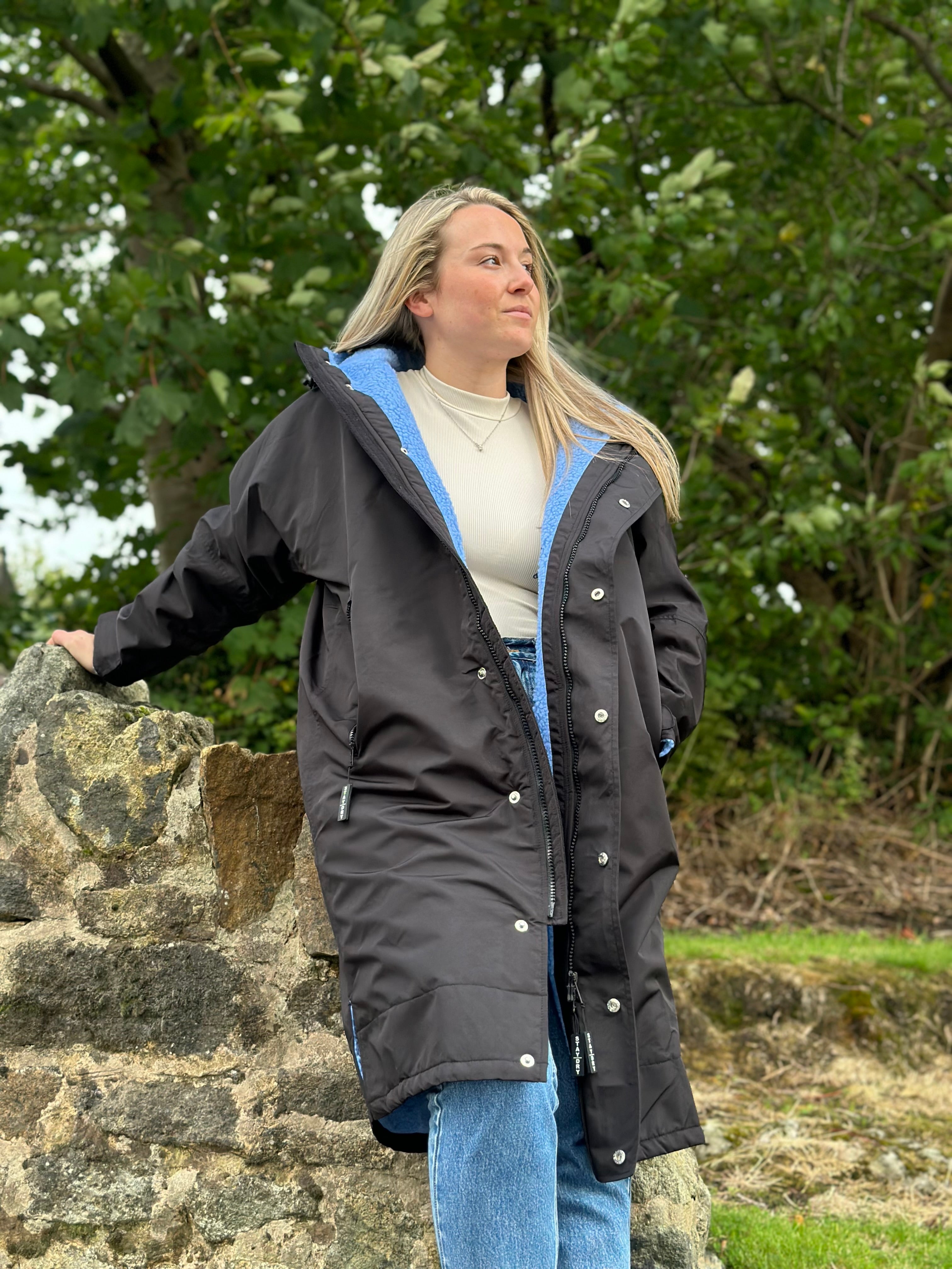Womens Stay Dry Walkies Dog Walking Waterproof Robe Coat StayDry Coats