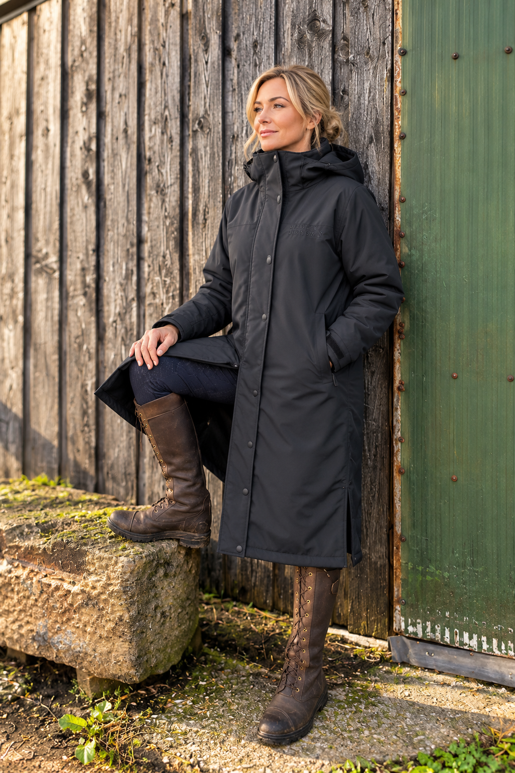 Women's Elite Waterproof Equestrian Riding Coat – 20,000mm | Longline Fleece Lined Stay Dry Coats