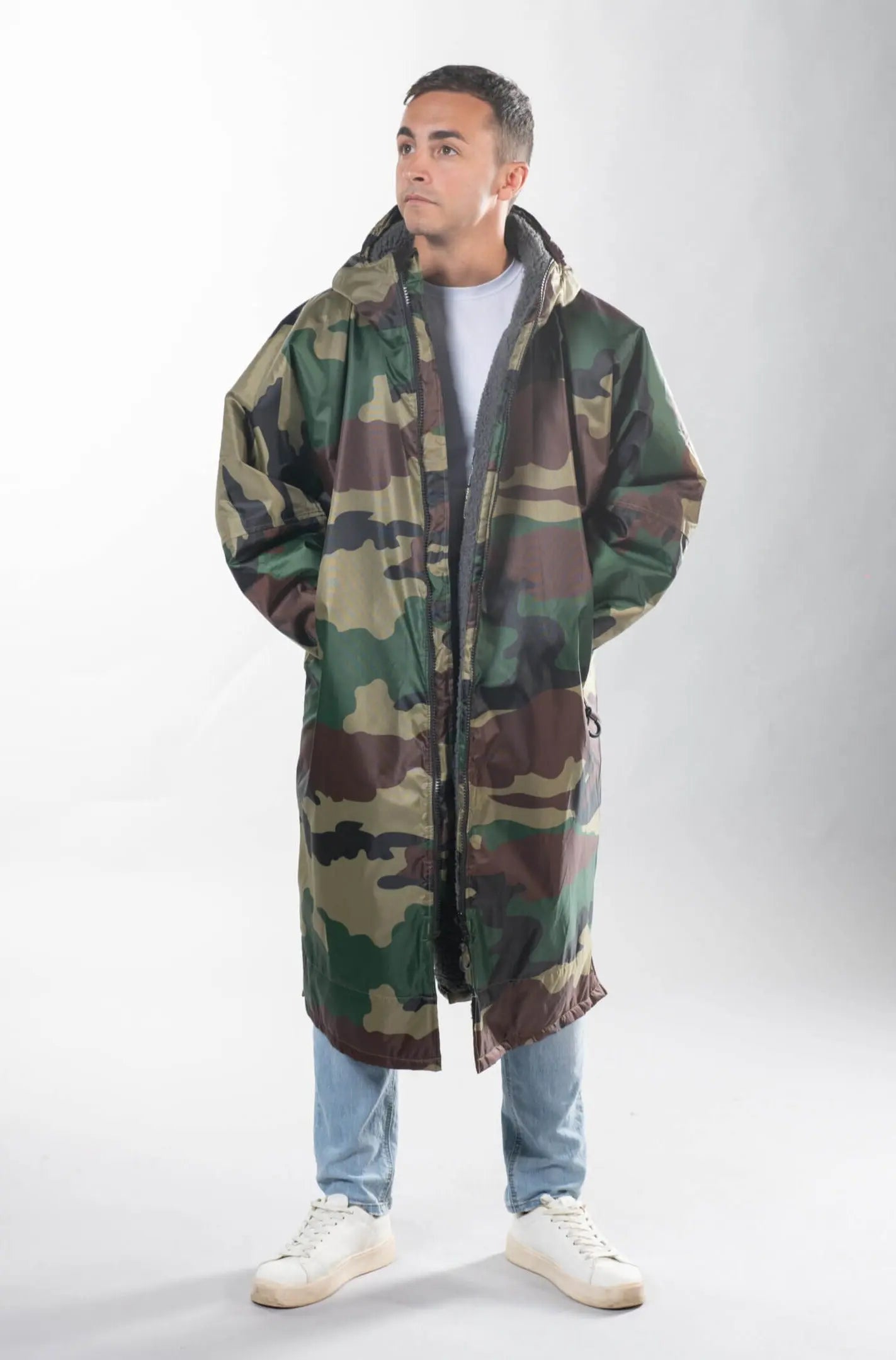 Mens StayDry Jungle Camo Waterproof Coat