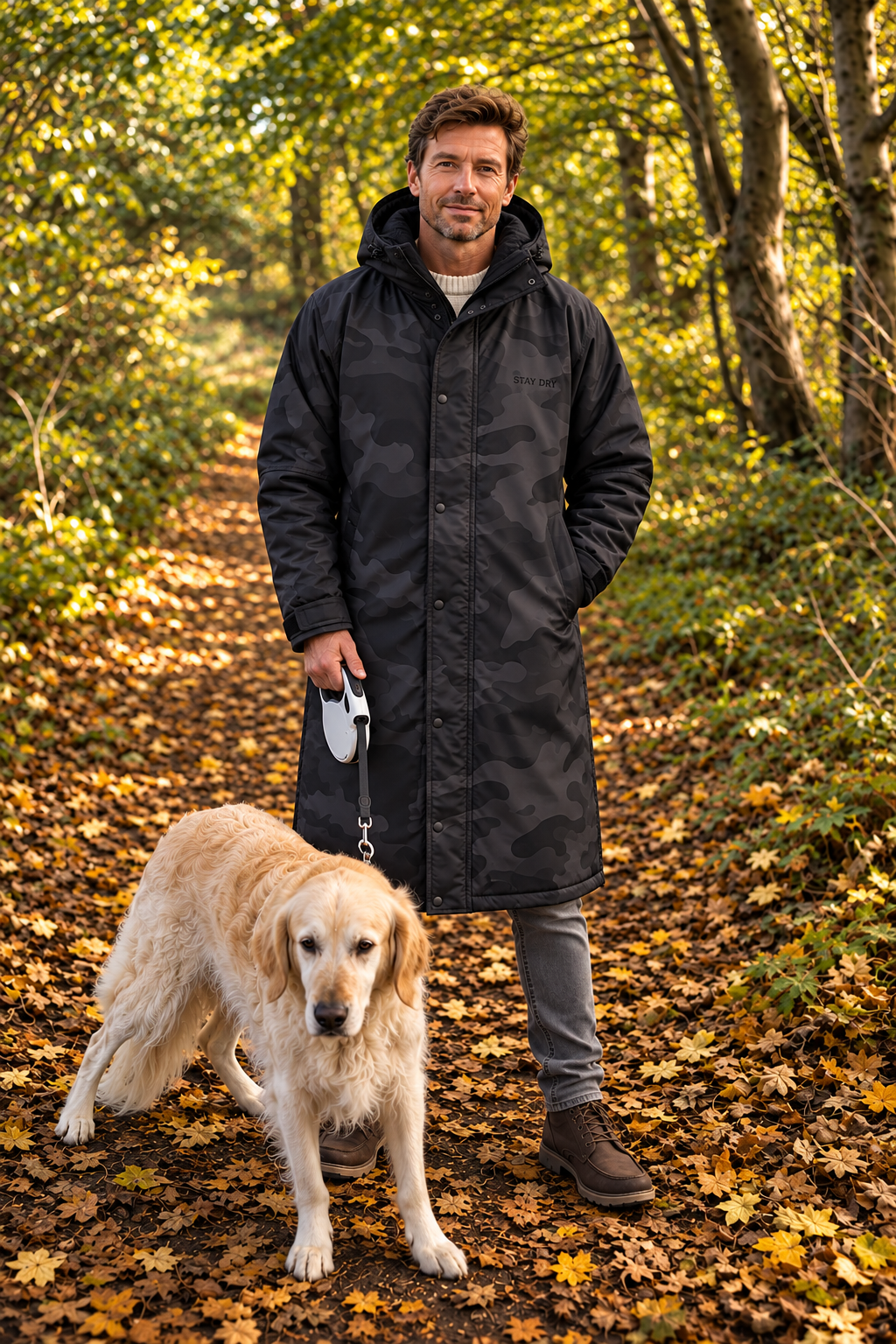 Men’s Waterproof Dog Walking Coat | Long length, Stay Dry Stay Dry Coats