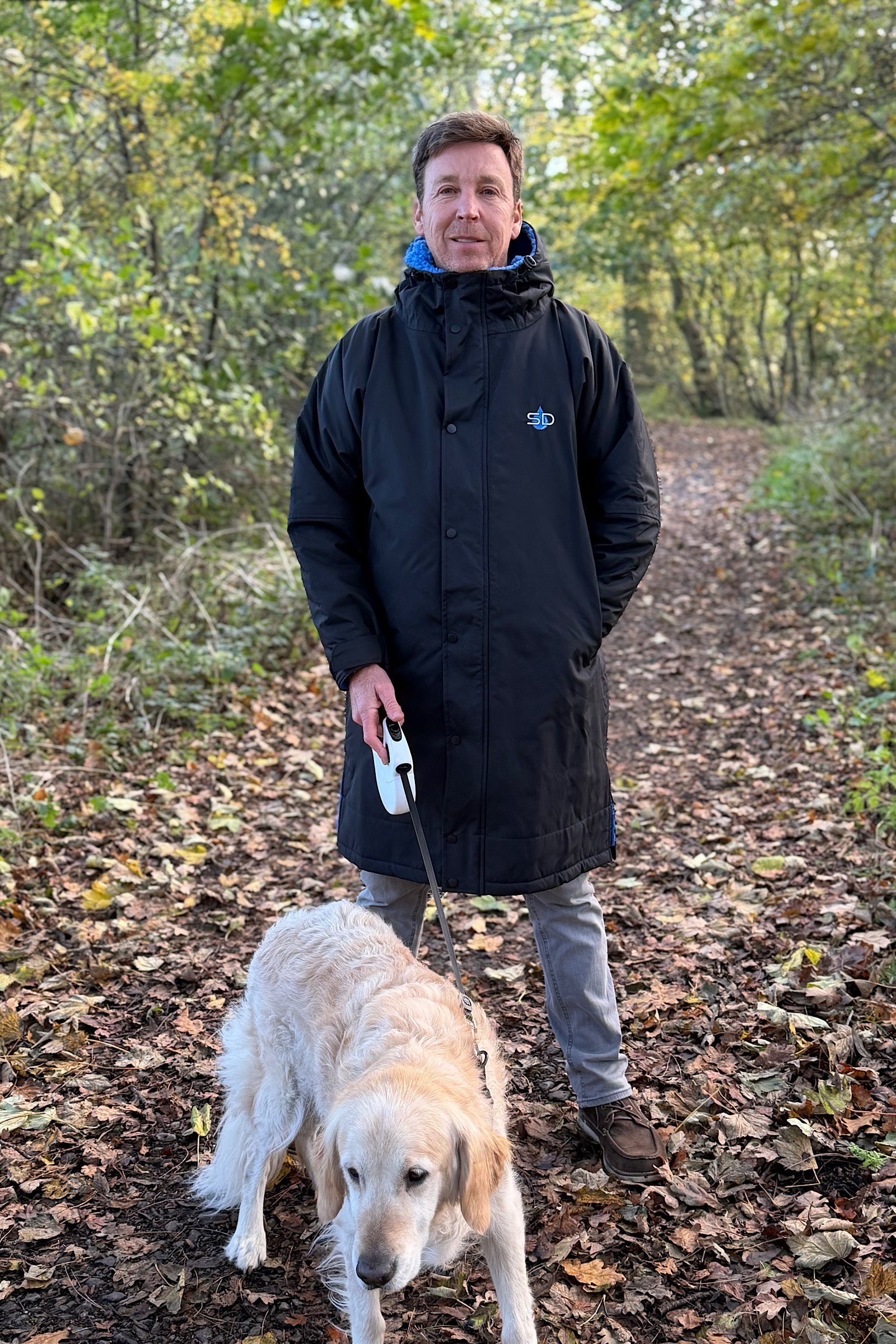 Mens Waterproof Dog Walking Coat- Longline, Stylish Stay Dry Coats