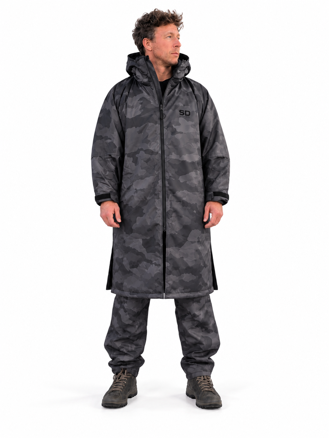 Stay Dry Waterproof Fishing Coat Dark Camo Stay Dry Coats