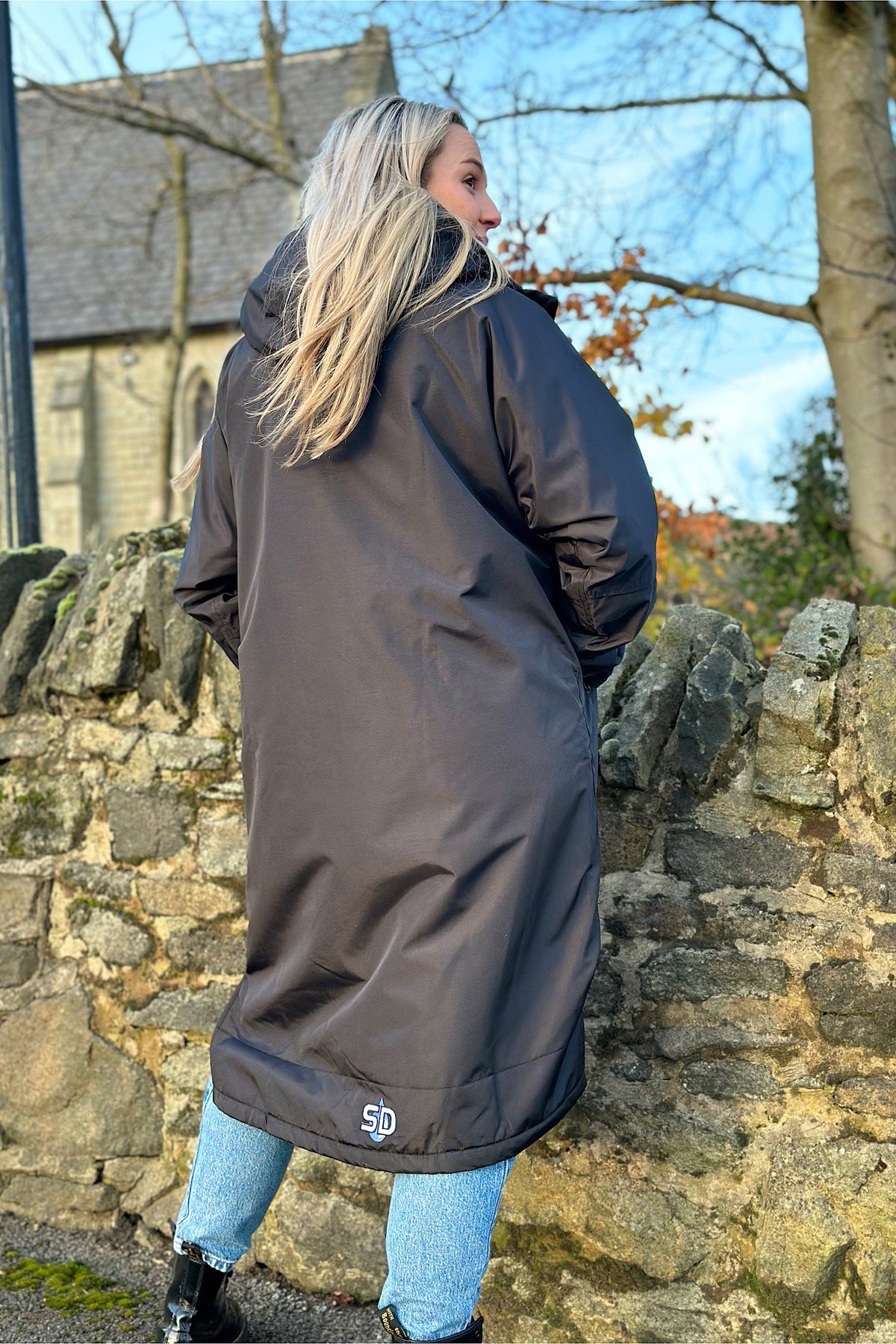 Womens Stylish Longline Waterproof Coat-Sophie Elite Stay Dry Coats