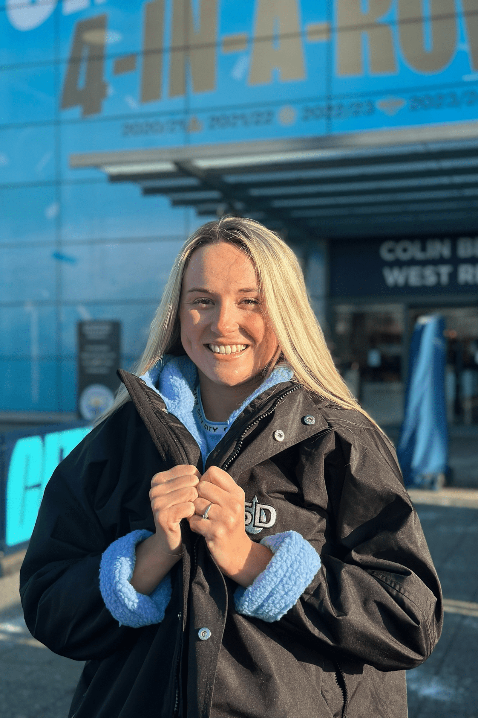 Womens StayDry Rivalry Match Day Elite Coat - Blue StayDry Coats