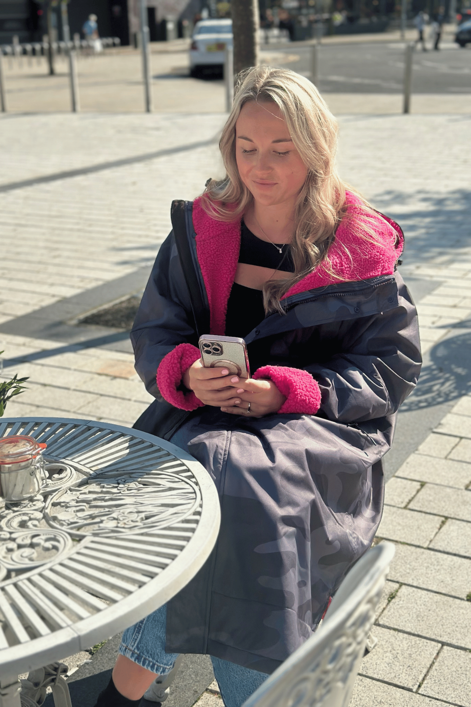 Womens Stay Dry Eclipse Grey Camouflage Waterproof Robe Coat Stay Dry Coats