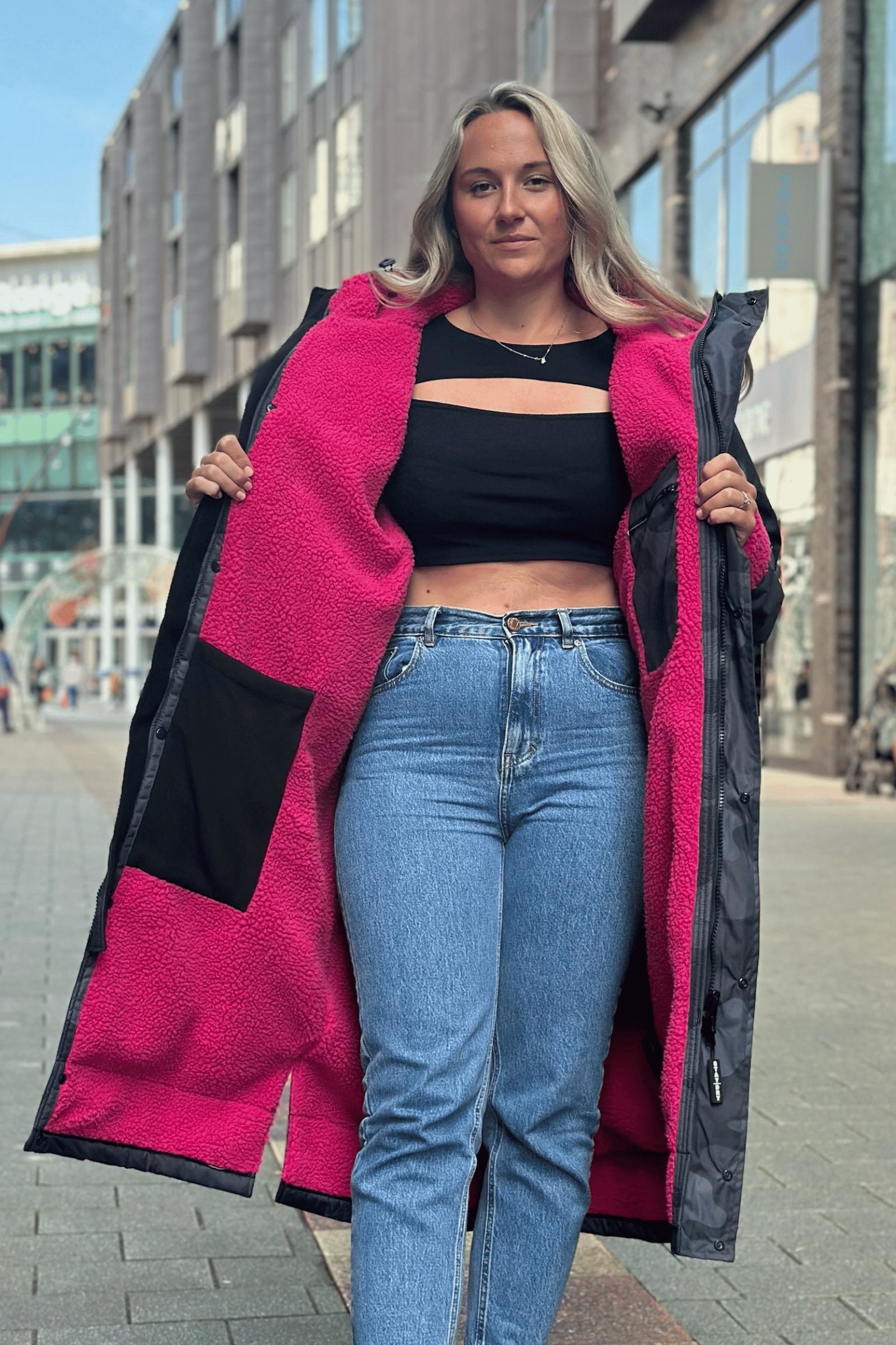 Womens Stay Dry Eclipse Grey Camouflage Waterproof Robe Coat Stay Dry Coats