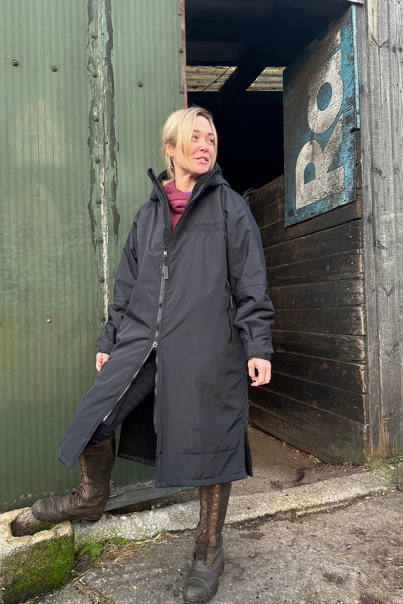 Women’s Waterproof Equestrian Coat – Longline, 20,000mm Rated, Fleece-Lined, Versatile All-Rounder by Stay Dry Coats