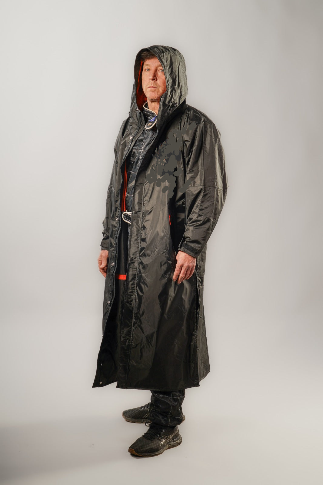 Longline Waterproof Race Rain Coat – Lightweight Packable Overcoat for Motorsport, MTB & Outdoor Riding Stay Dry Coats