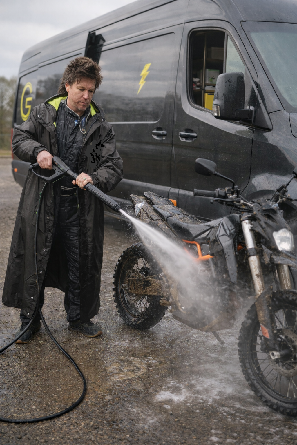 Longline Waterproof Race Rain Coat – Lightweight Packable Overcoat for Motorsport, MTB & Outdoor Riding Stay Dry Coats