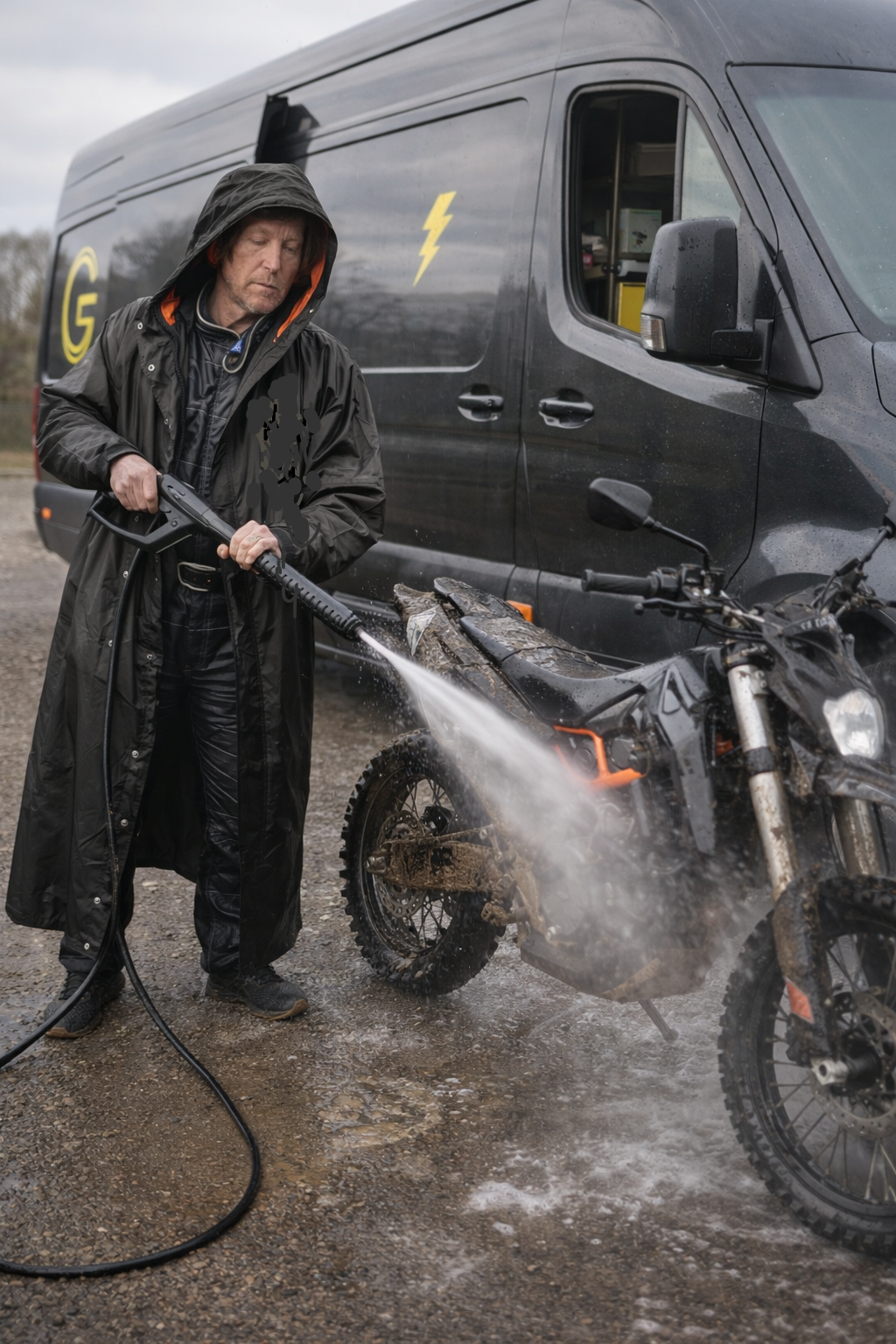 Longline Waterproof Race Rain Coat – Lightweight Packable Overcoat for Motorsport, MTB & Outdoor Riding Stay Dry Coats