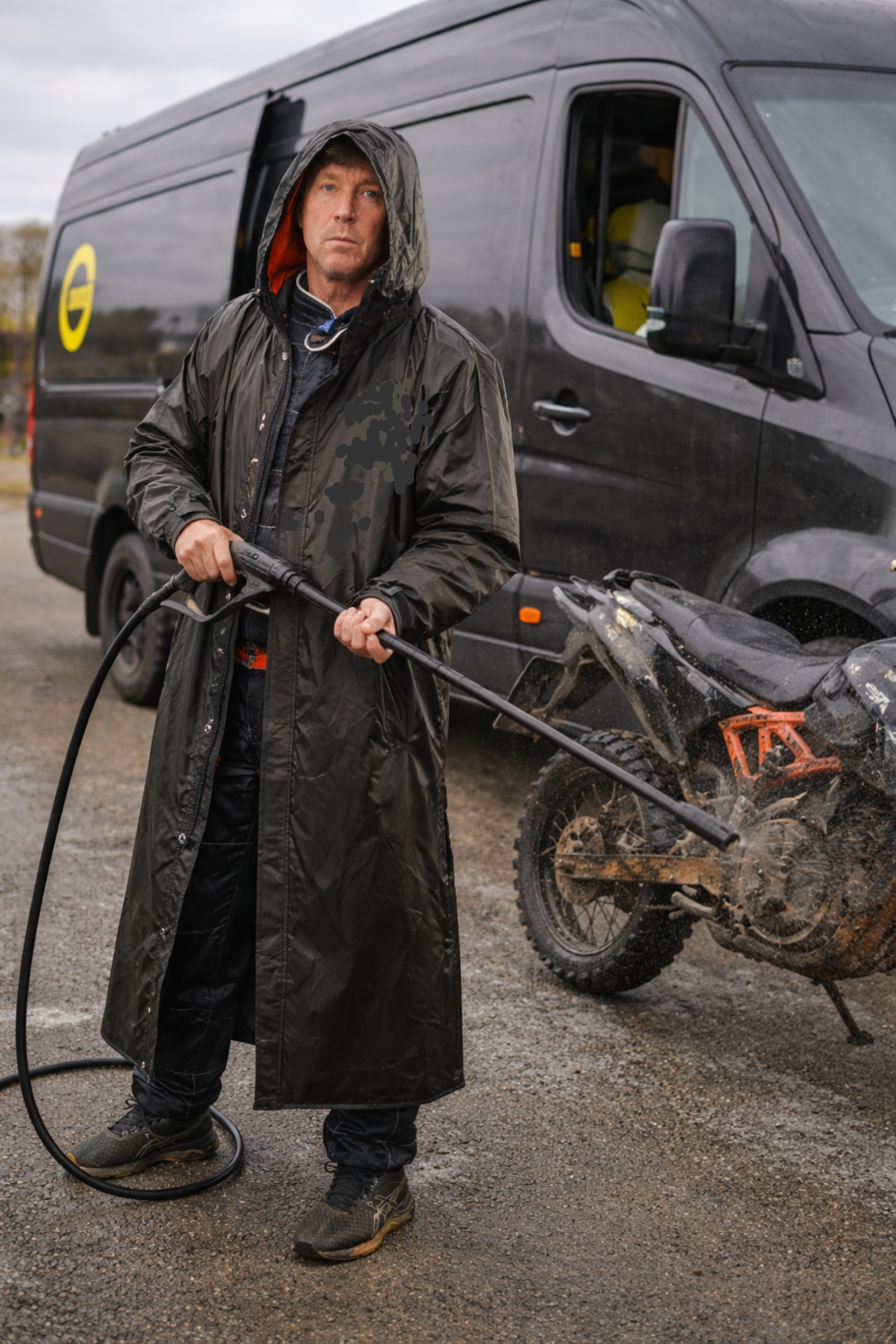 Longline Waterproof Race Rain Coat – Lightweight Packable Overcoat for Motorsport, MTB & Outdoor Riding Stay Dry Coats