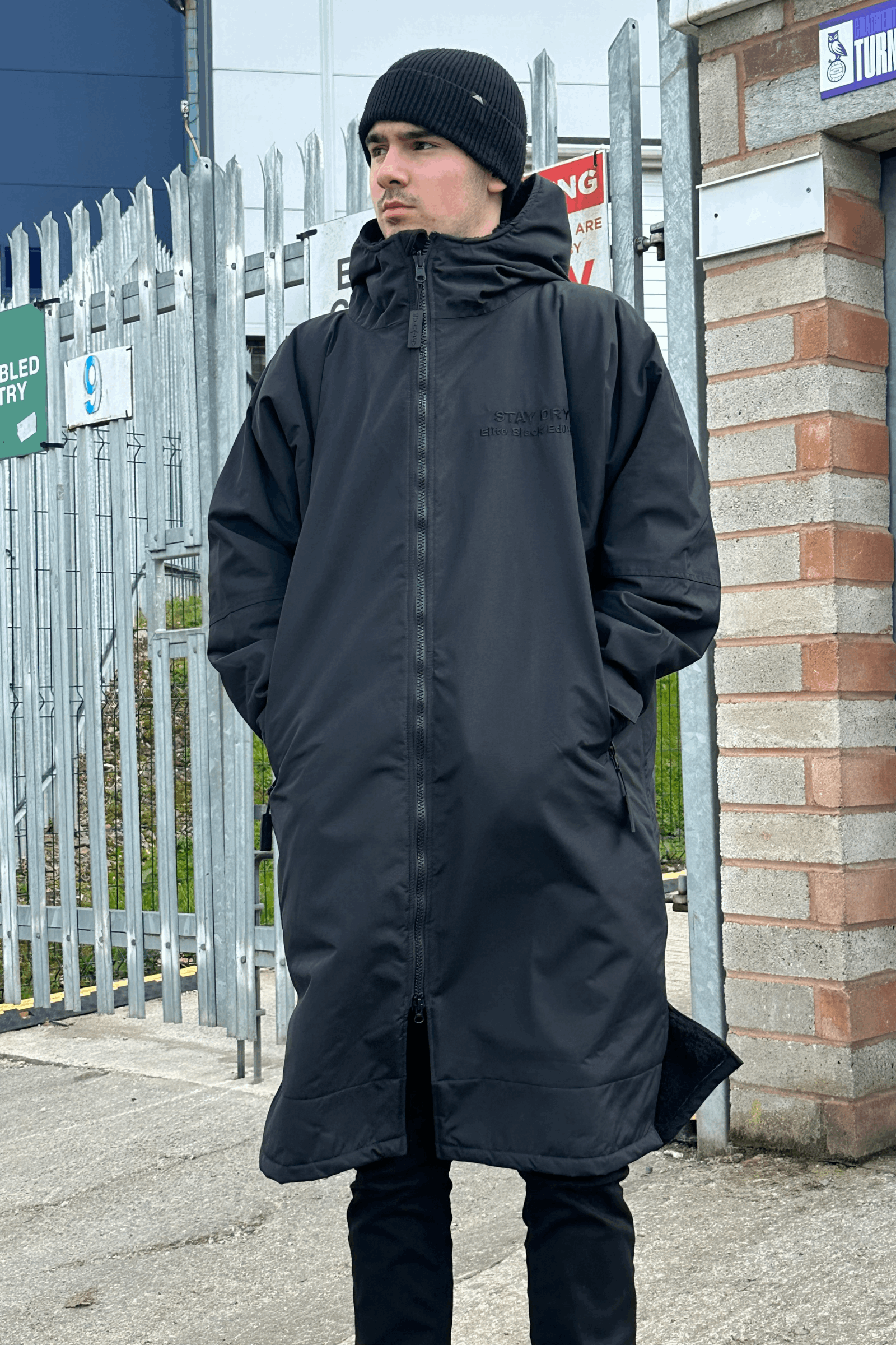 Mens StayDry Enforce Match Day Elite Coat - Black