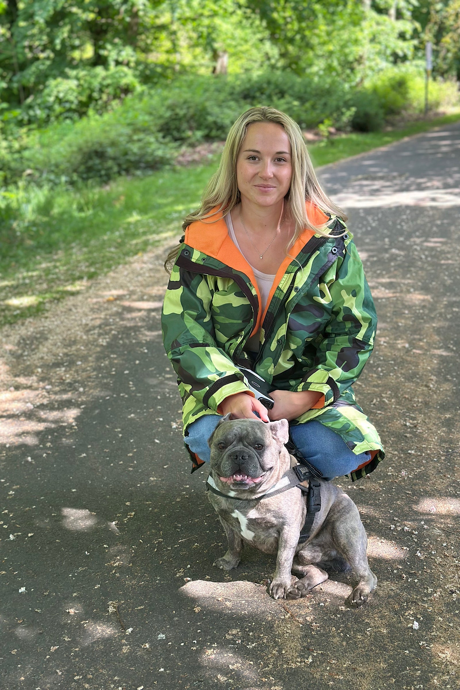 Women's Changing Robe - Stay Dry CamoLite Waterproof Coat Green/Orange StayDry Coats