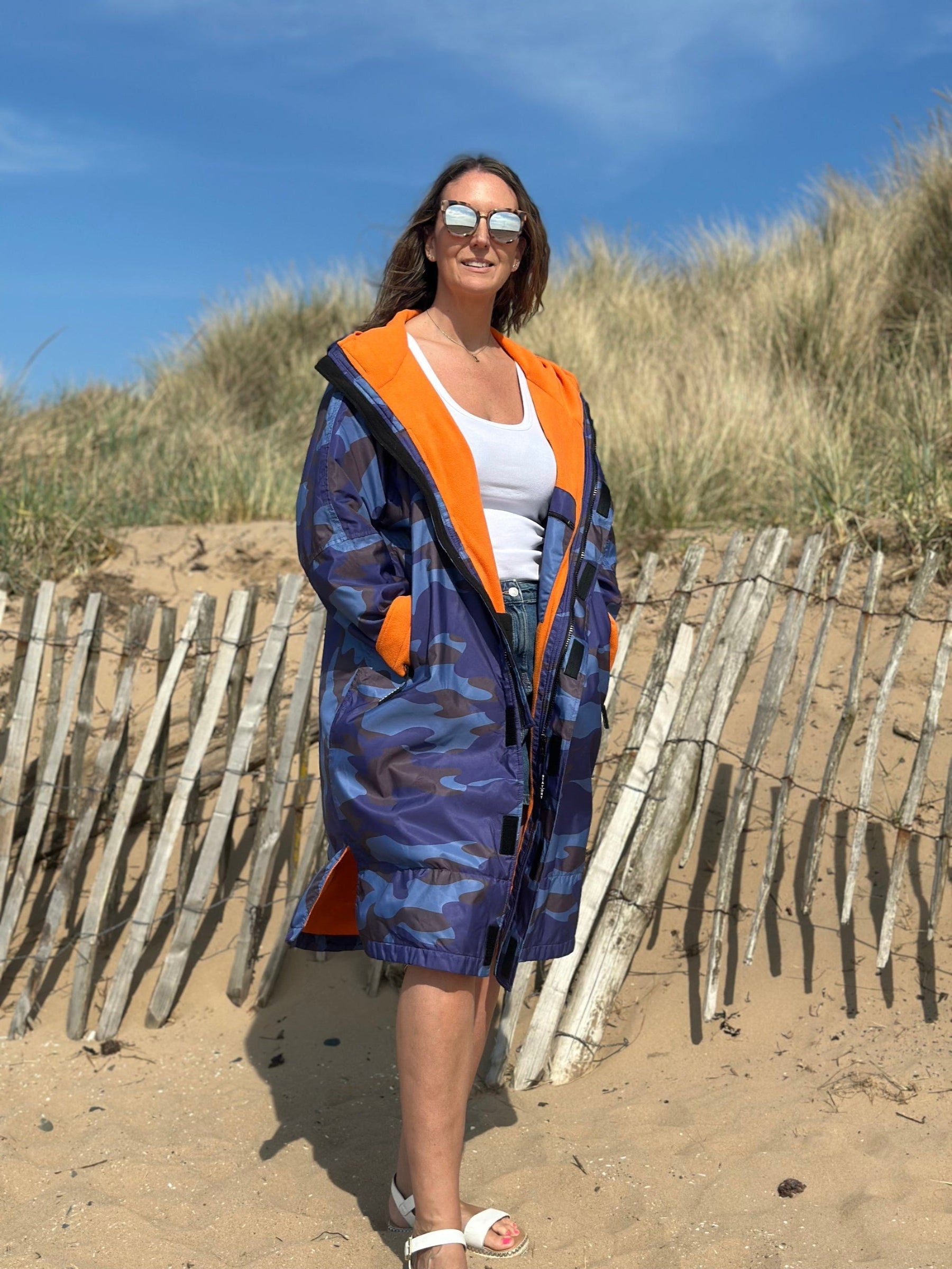 Women's Changing Robe Stay Dry CamoLite - Blue StayDry Coats