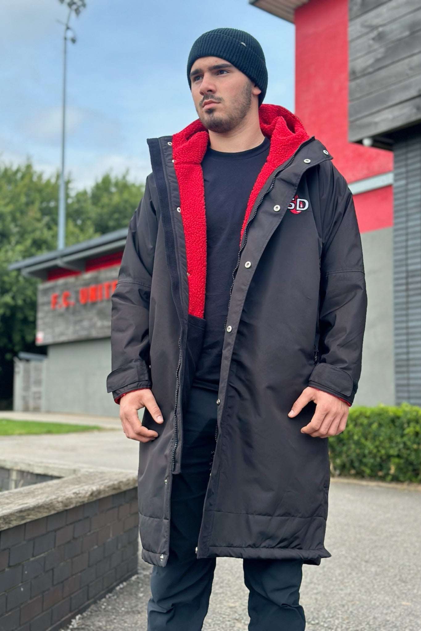 Mens StayDry Rivalry Match Day Elite Coat - Red