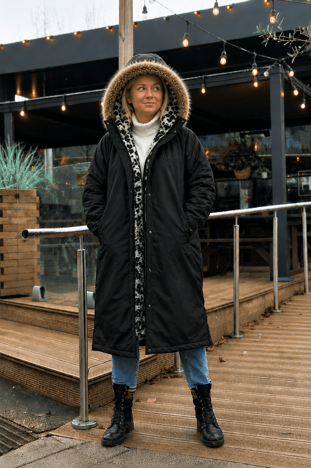 Women's Premium Waterproof Coat with Removable Fur Hood by Stay Dry StayDry Coats