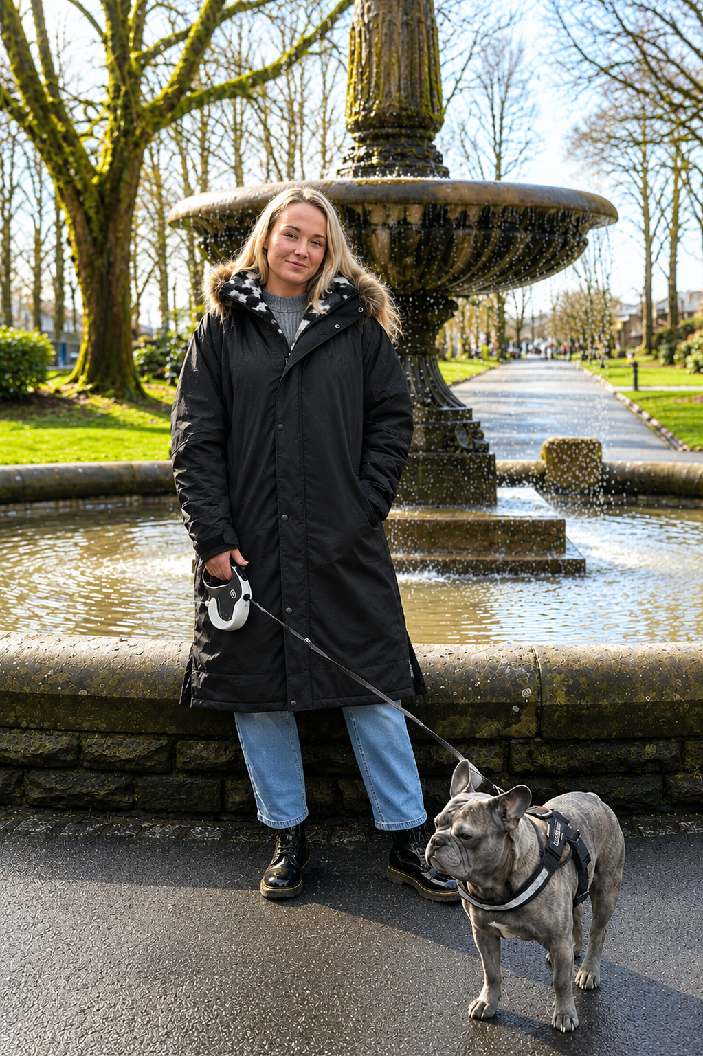Women's Premium Waterproof Coat with Removable Fur Hood by Stay Dry Stay Dry Coats