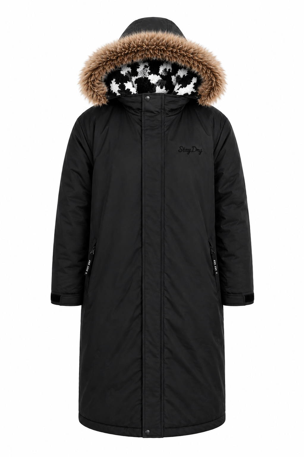 Women's Premium Waterproof Coat with Removable Fur Hood by Stay Dry Stay Dry Coats