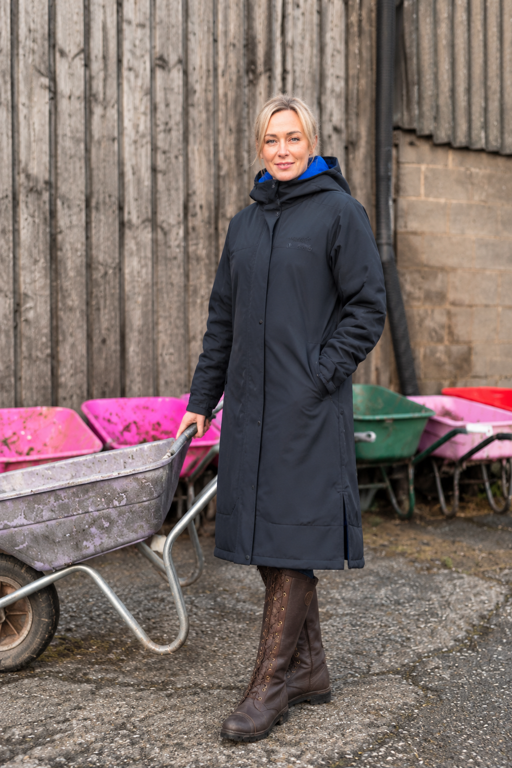 Women's Elite Waterproof Equestrian Riding Coat – 20,000mm | Longline Fleece Lined Stay Dry Coats