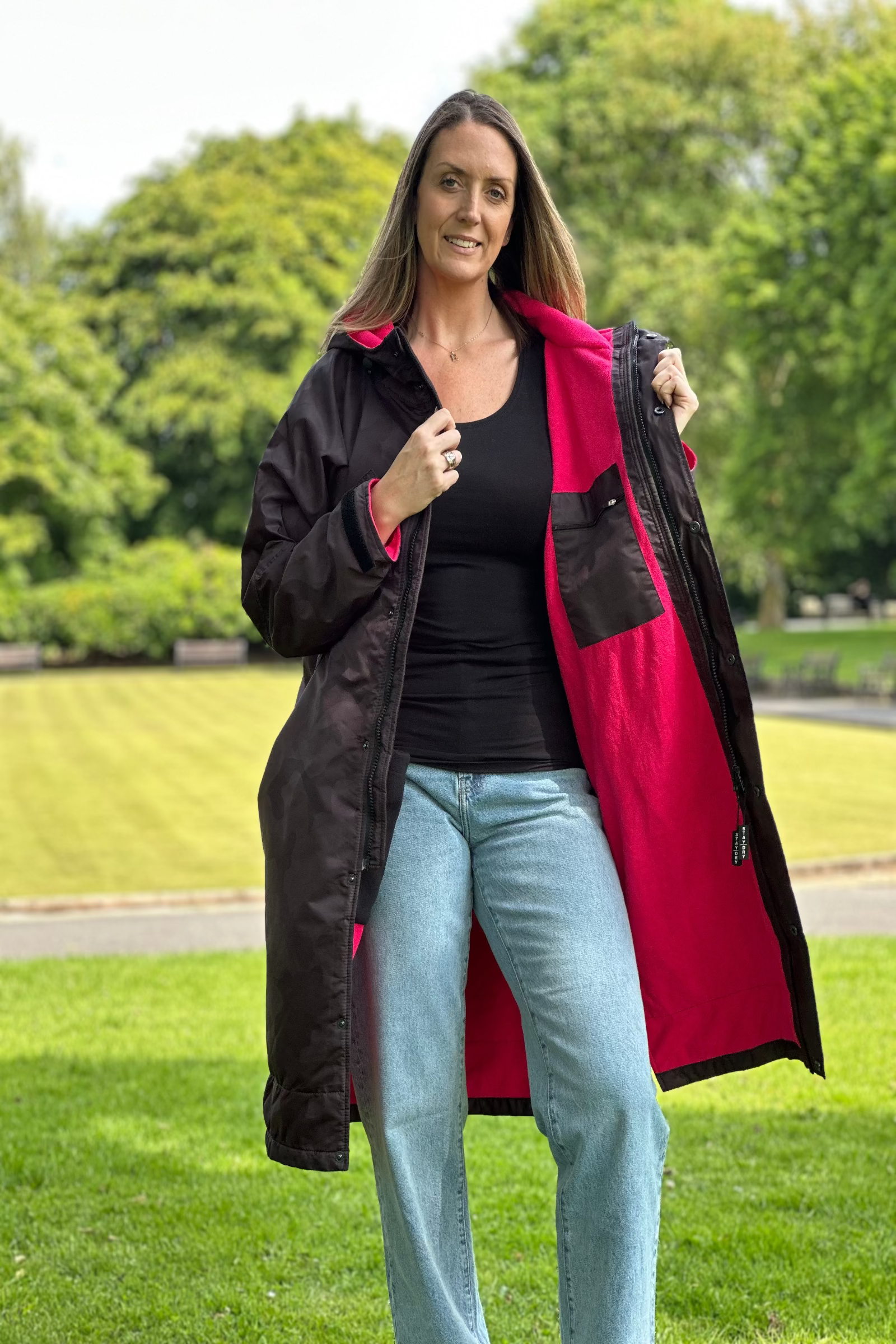 Womens Waterproof  Changing Robe - Stay Dry CamoLite Coat -  Dark Purple StayDry Coats