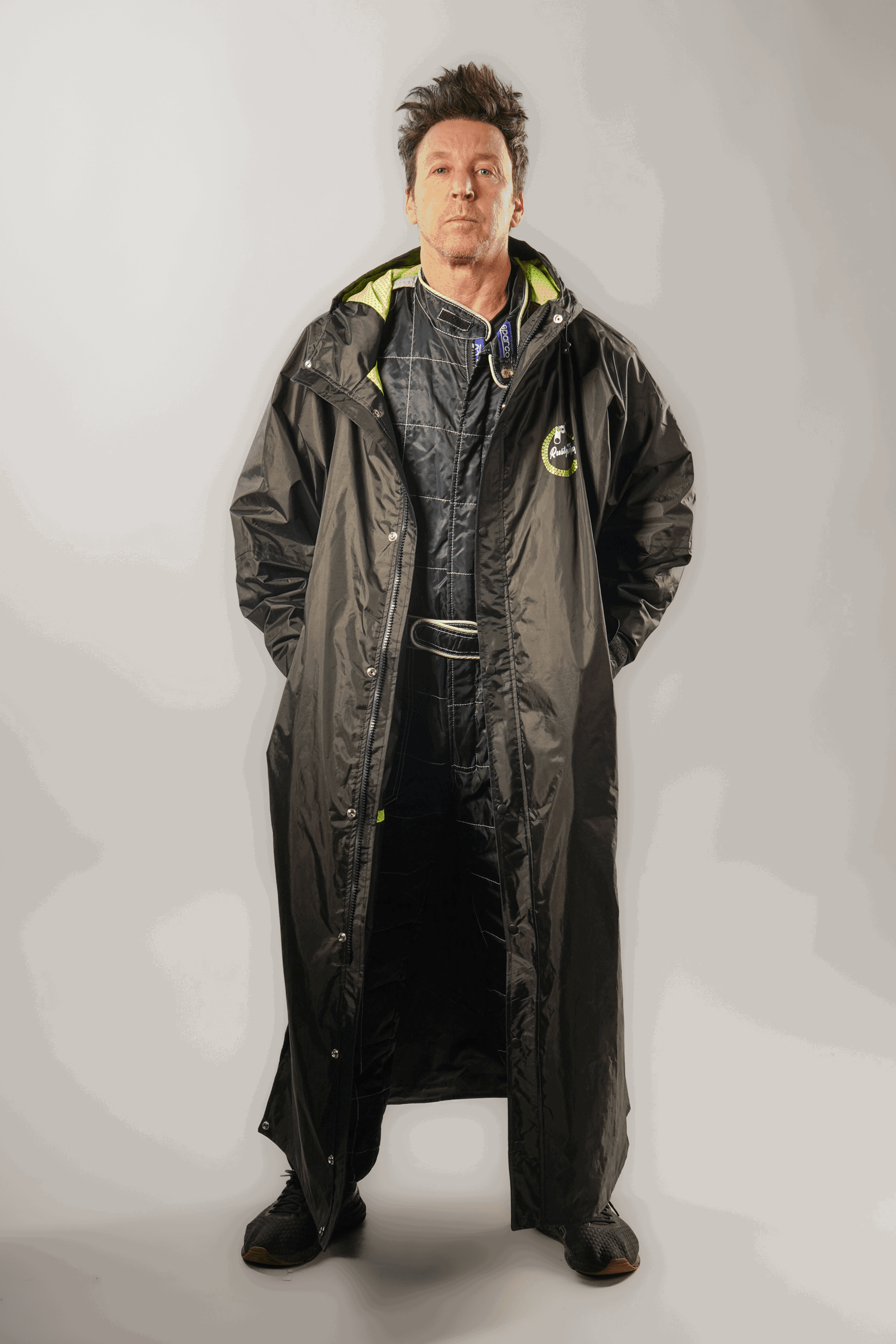 Mens StayDry x Rusty Zipper Super Longline Waterproof Slicker