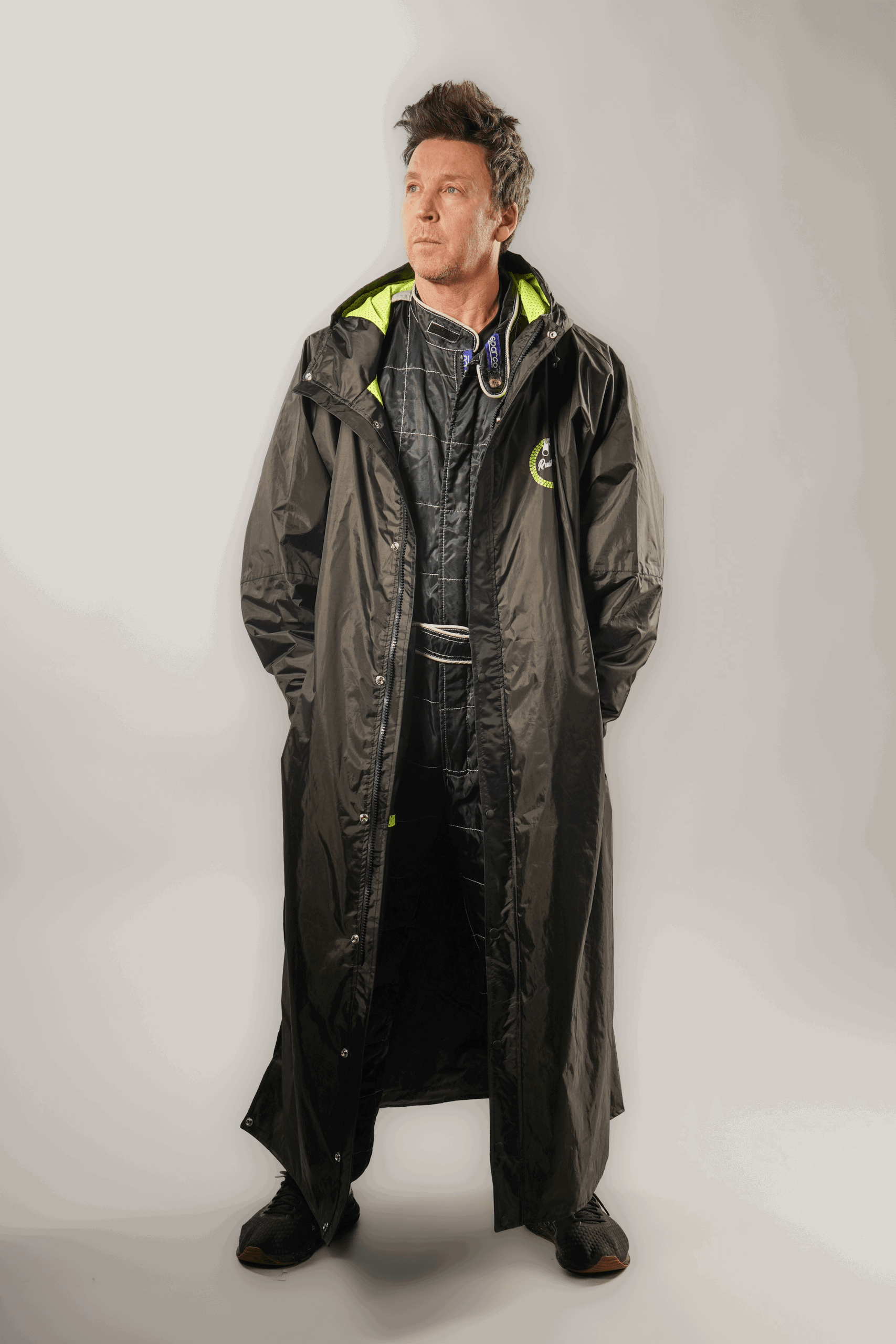 Mens StayDry x Rusty Zipper Super Longline Waterproof Slicker