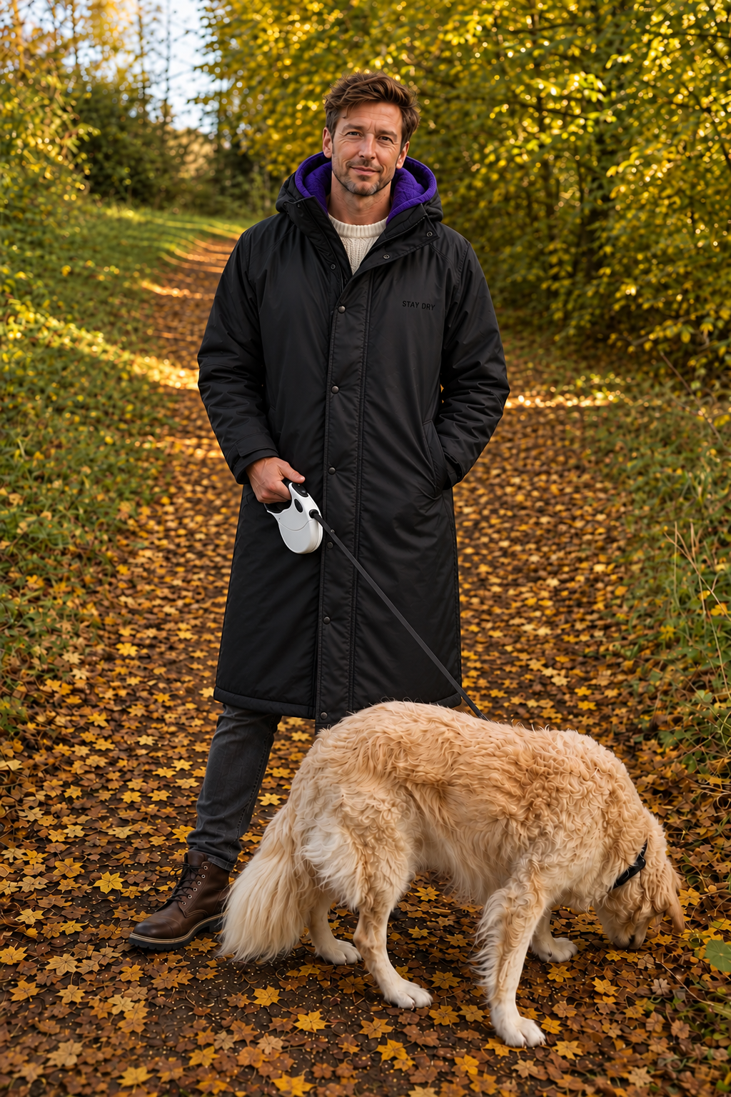 Men’s Waterproof Dog Walking Coat | Long length, Stay Dry Stay Dry Coats