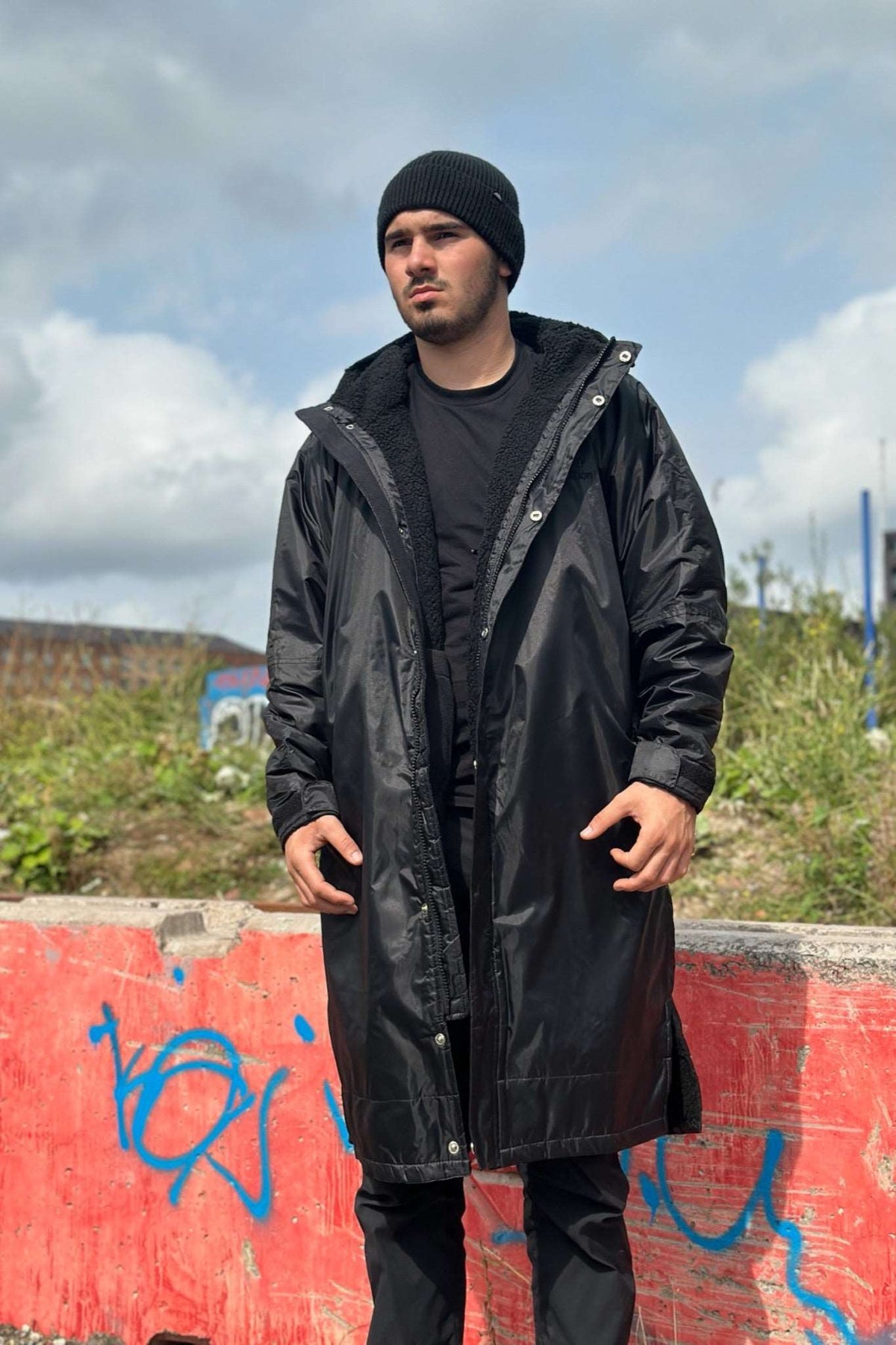 Mens Stay Dry Storm Match Day Elite Coat - Black