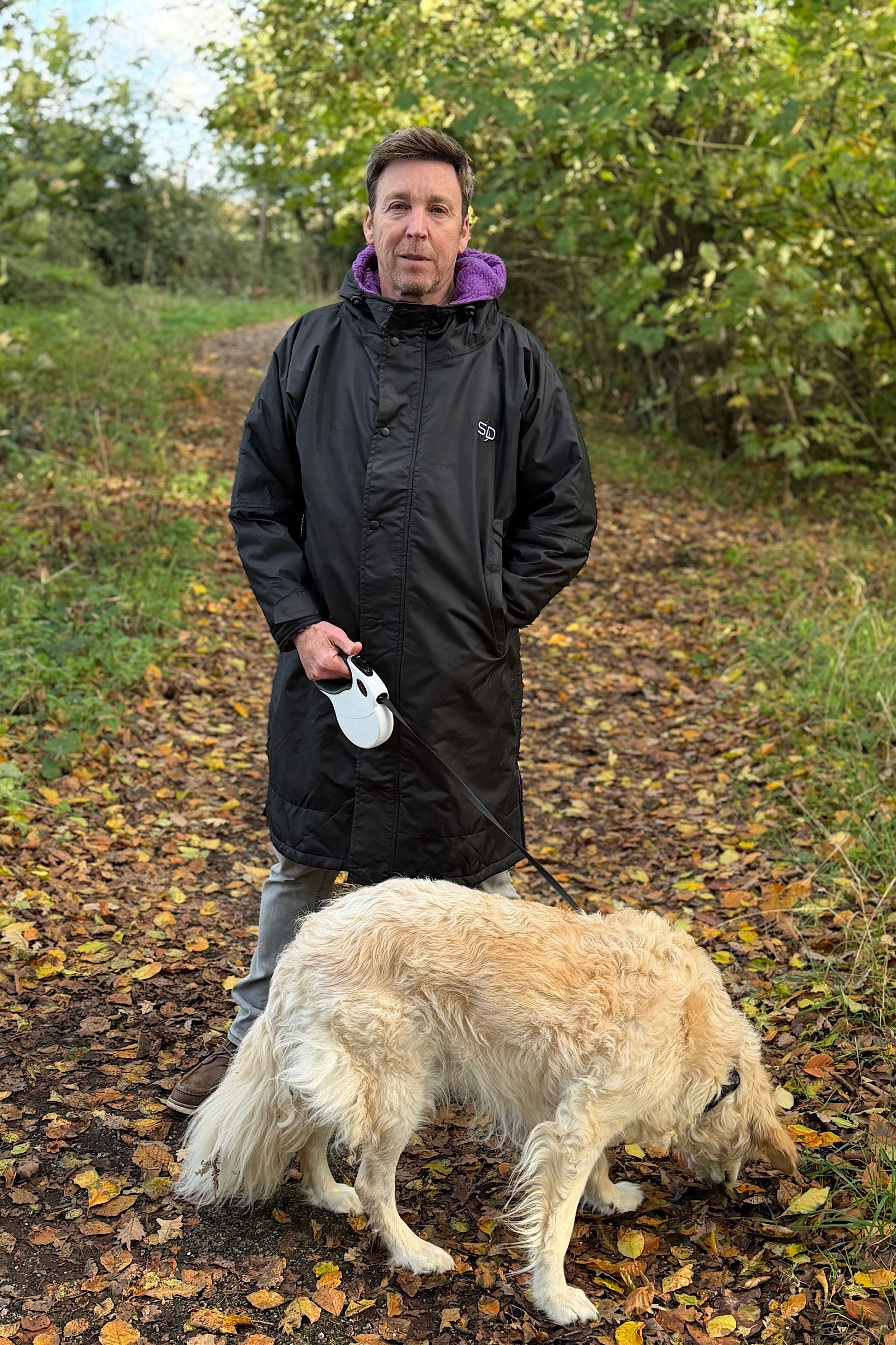 Mens Waterproof Dog Walking Coat- Longline, Stylish Stay Dry Coats