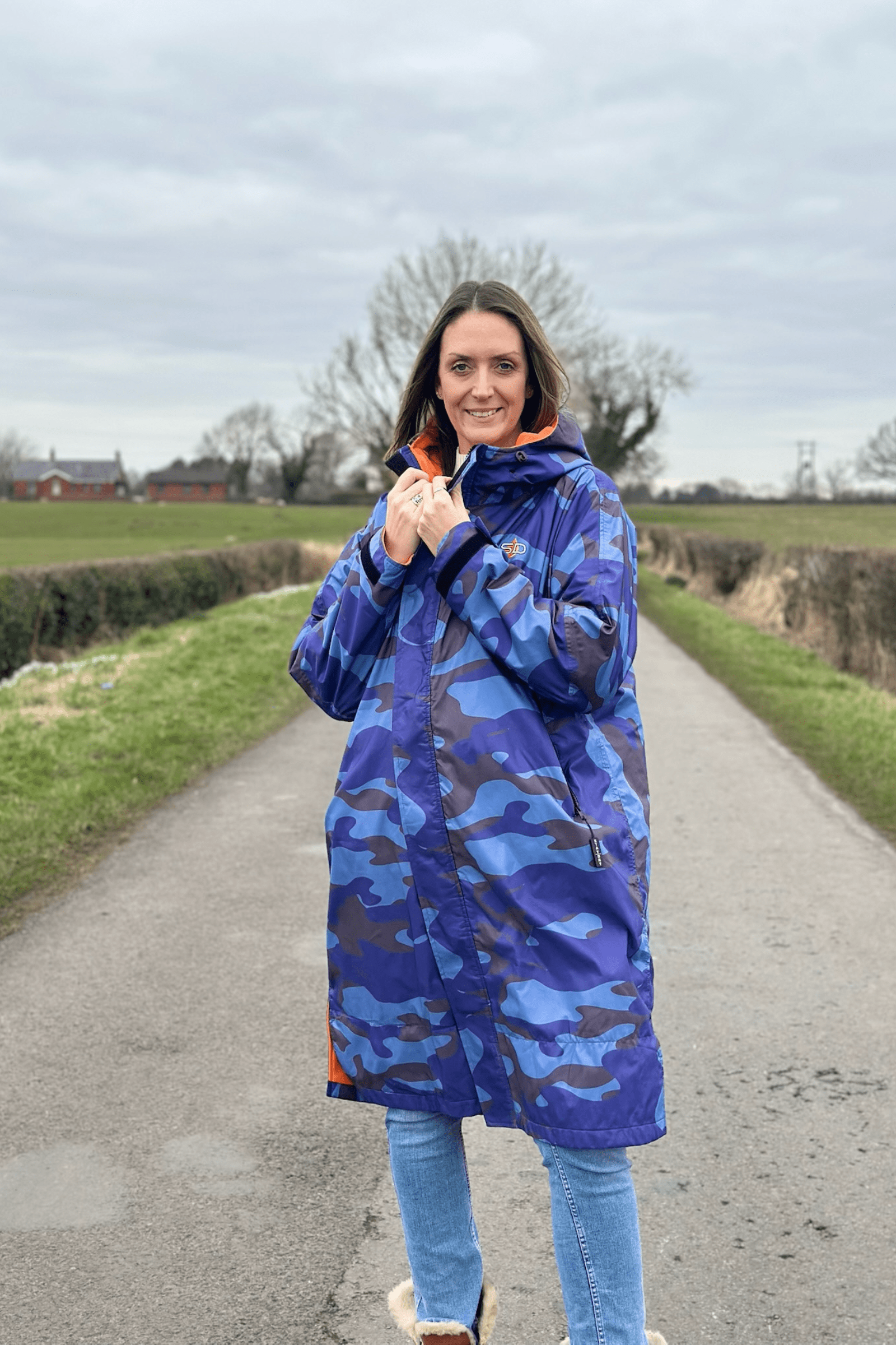 Womens Stay Dry CamoLite Lightweight Waterproof Coat - Blue Stay Dry Coats