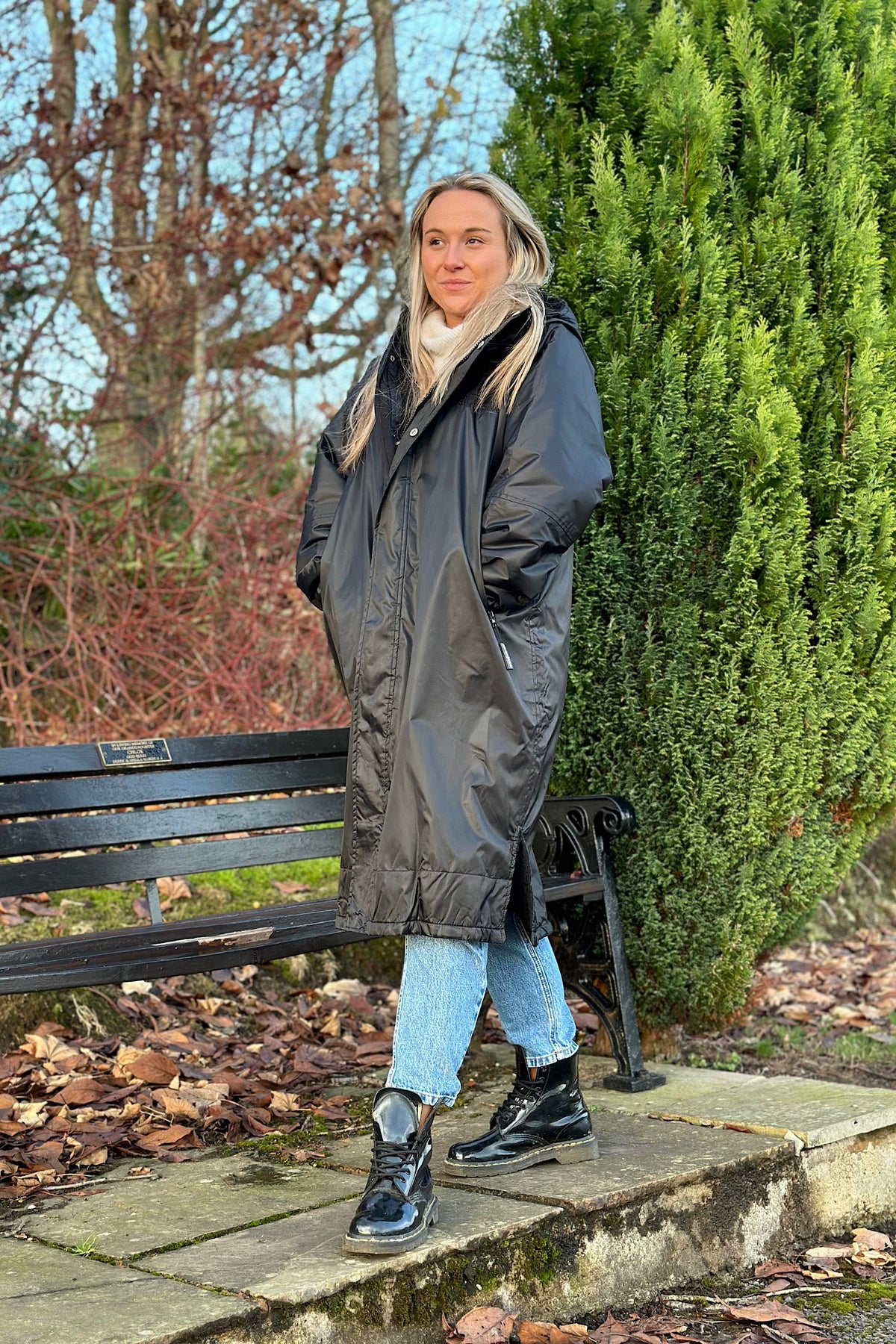 Womens Waterproof Longline Coat - Elle styled Stay Dry Coats