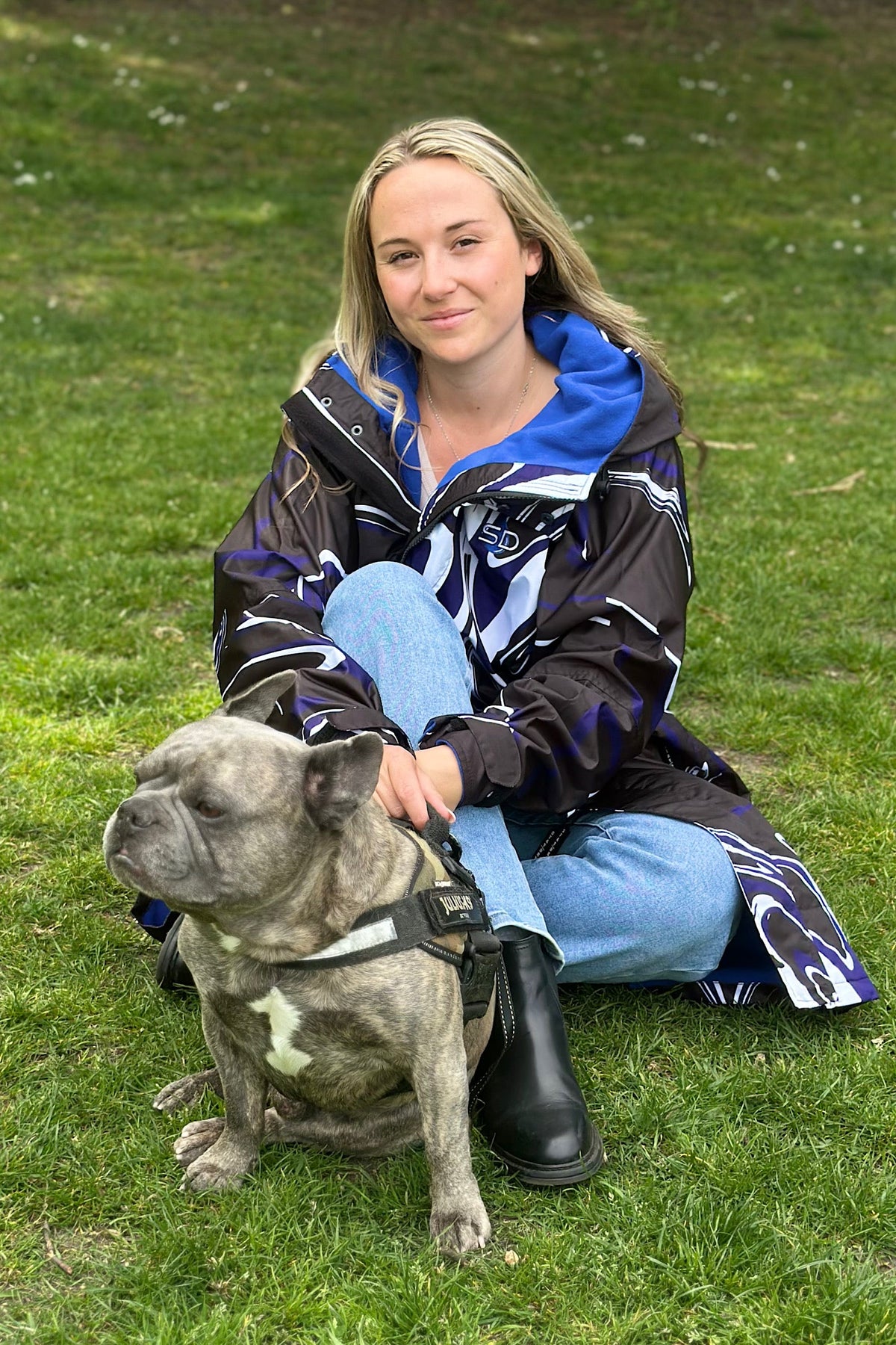 Women’s Changing Robe –  Stay Dry SwirlLite Edition Blue Stay Dry Coats