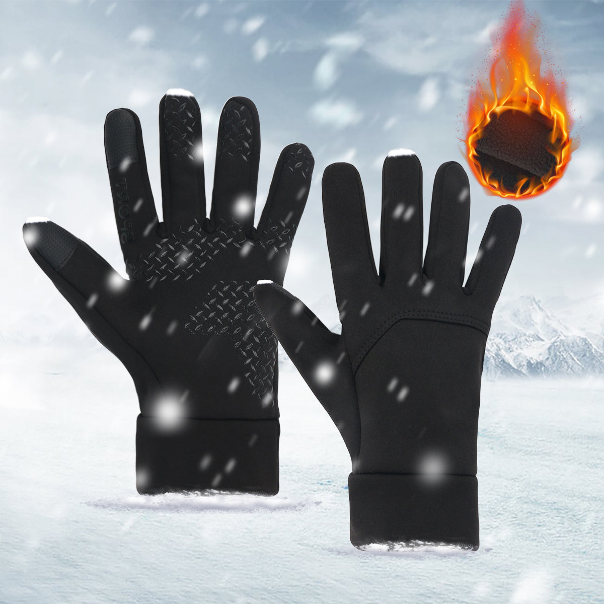 Unisex Warm Waterproof Gloves Stay Dry Coats 