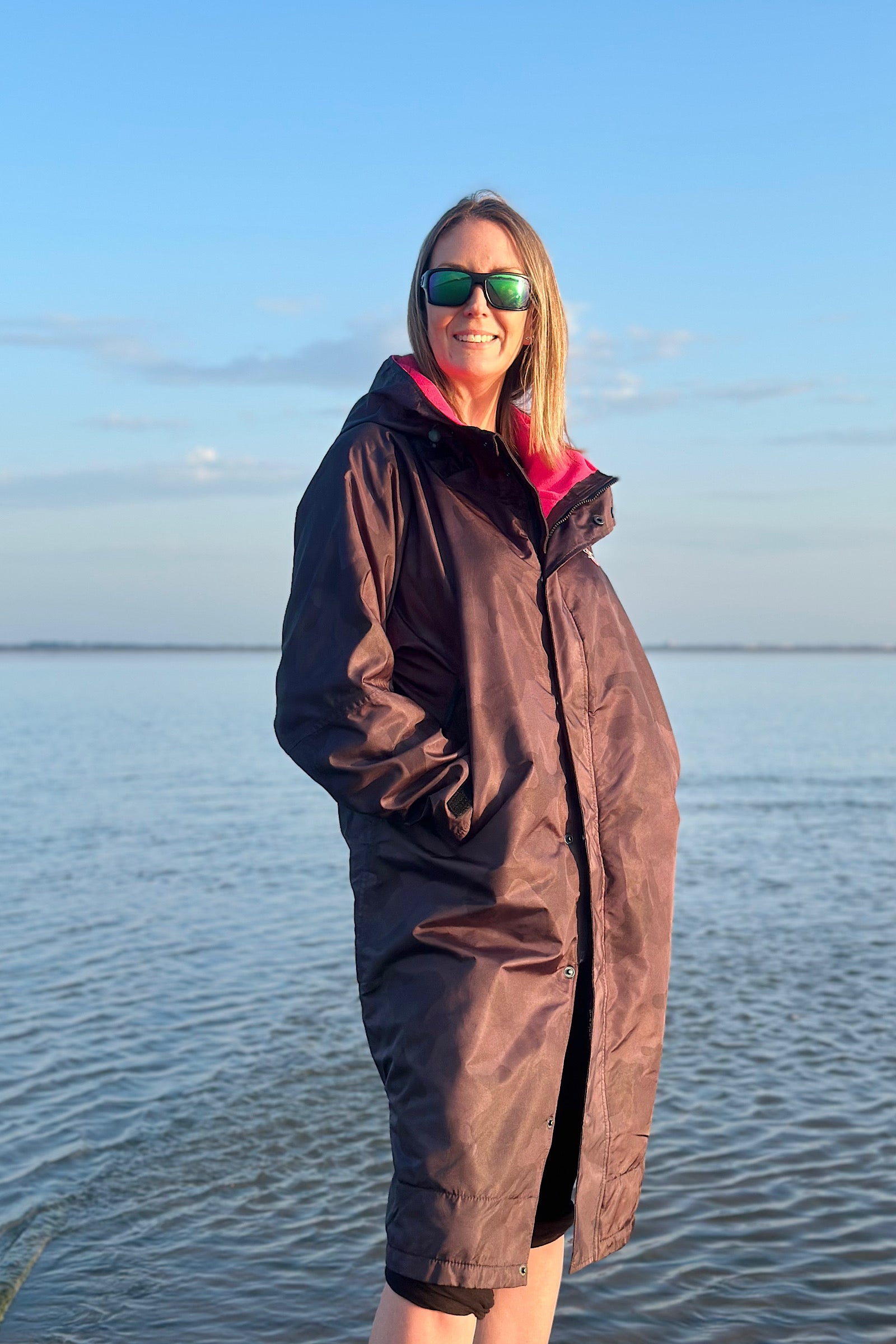 Women's Changing Robe - Stay Dry CamoLite Coat Graphite Stay Dry Coats