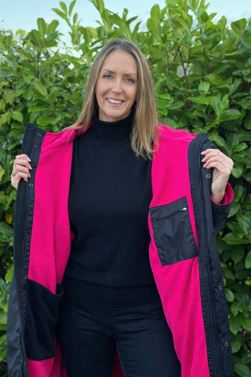 Women’s Waterproof Lightweight Dog Walking Coat-Robe | Fleece-Lined Outdoor Coat Essentials Stay Dry Coats