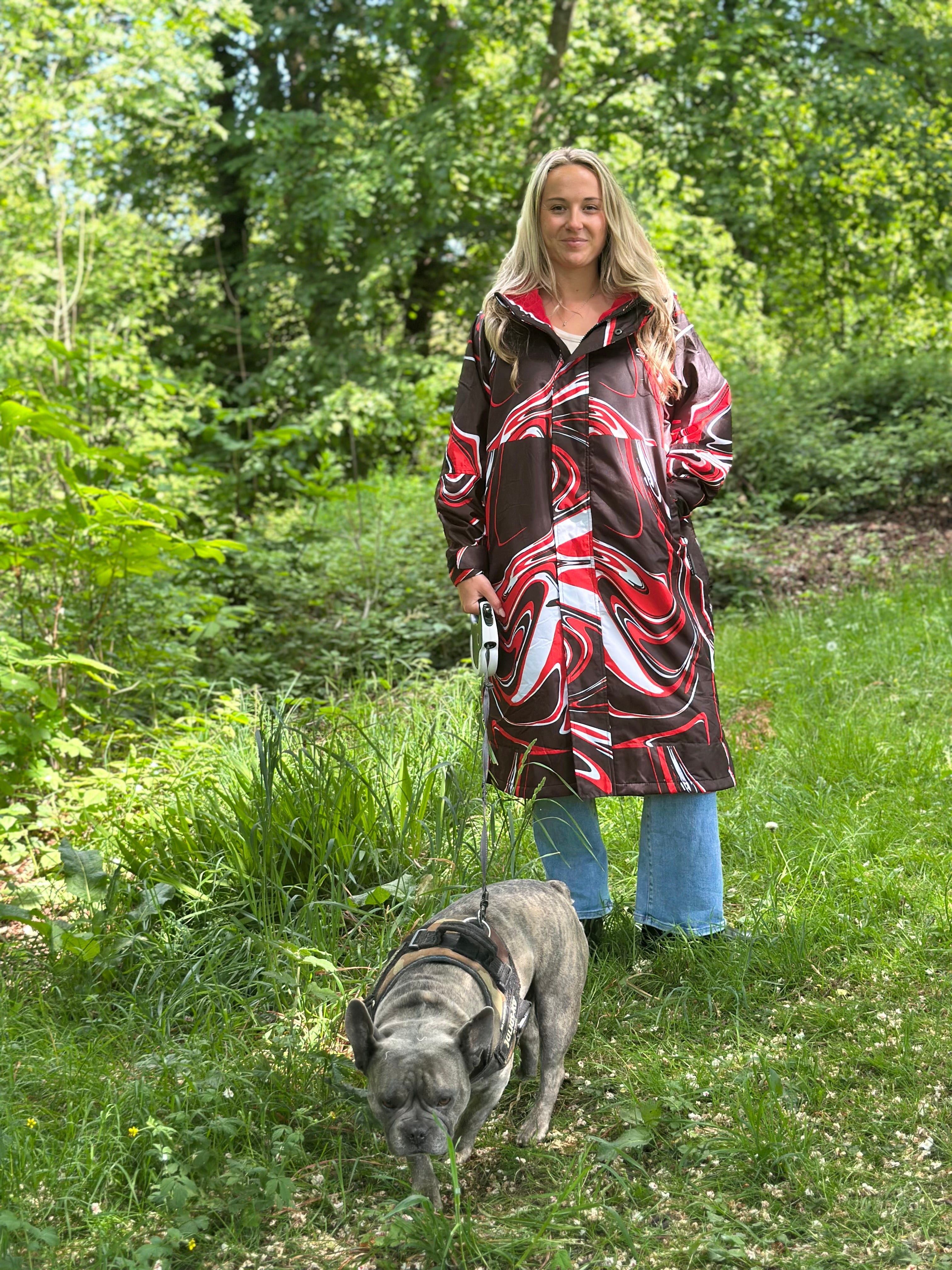 Women's Waterproof Changing Robe - Stay Dry Breazelite Red Stay Dry Coats