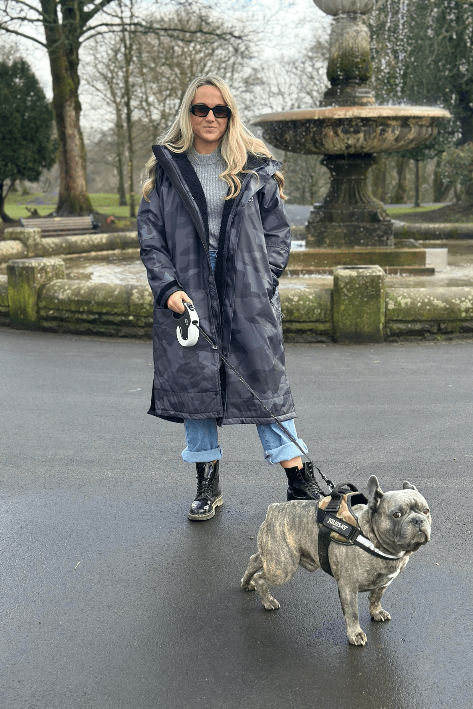 Womens Stay Dry Walkies Dog Walking Waterproof Robe Coat Stay Dry Coats