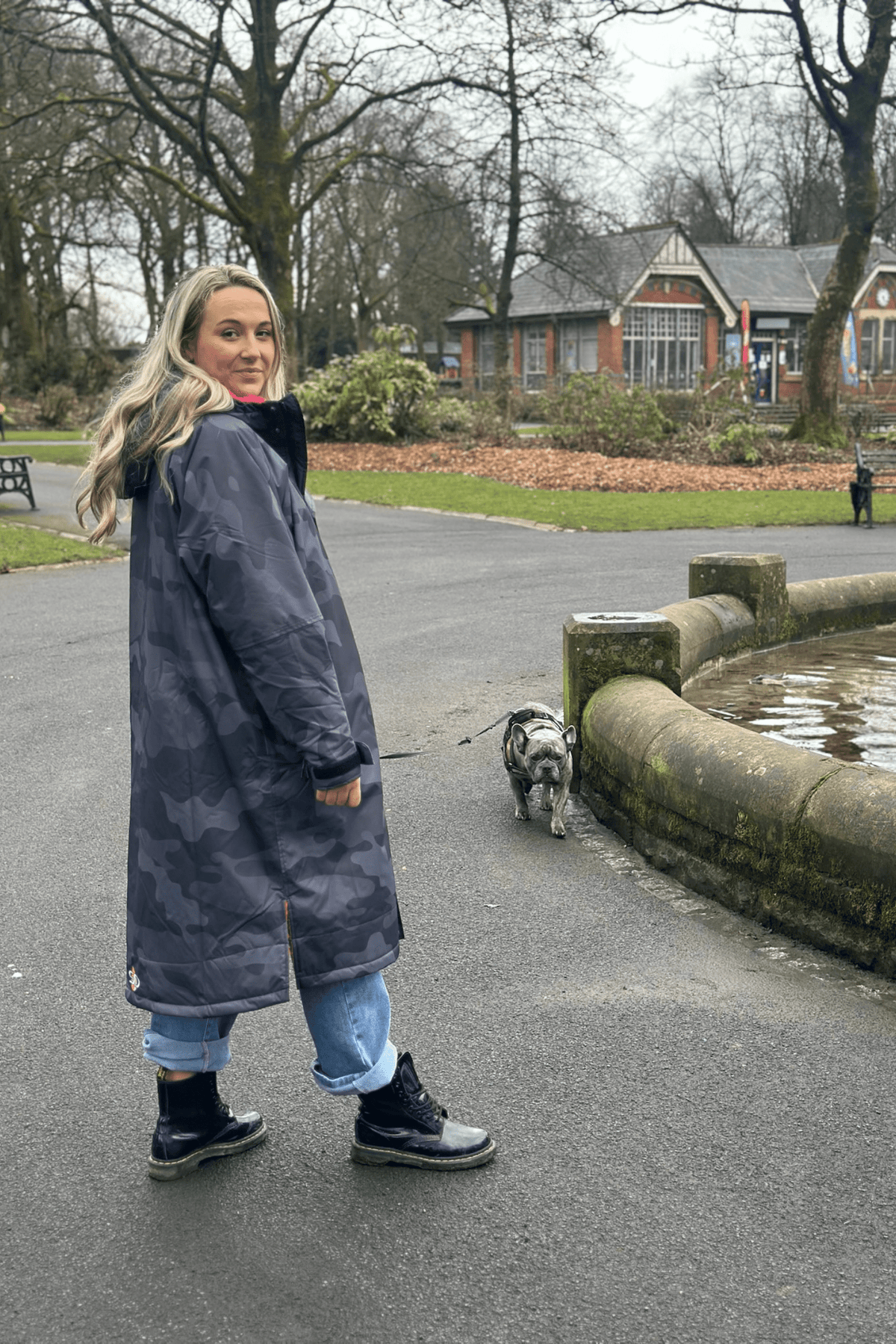Womens Stay Dry Walkies Dog Walking Waterproof Robe Coat Stay Dry Coats