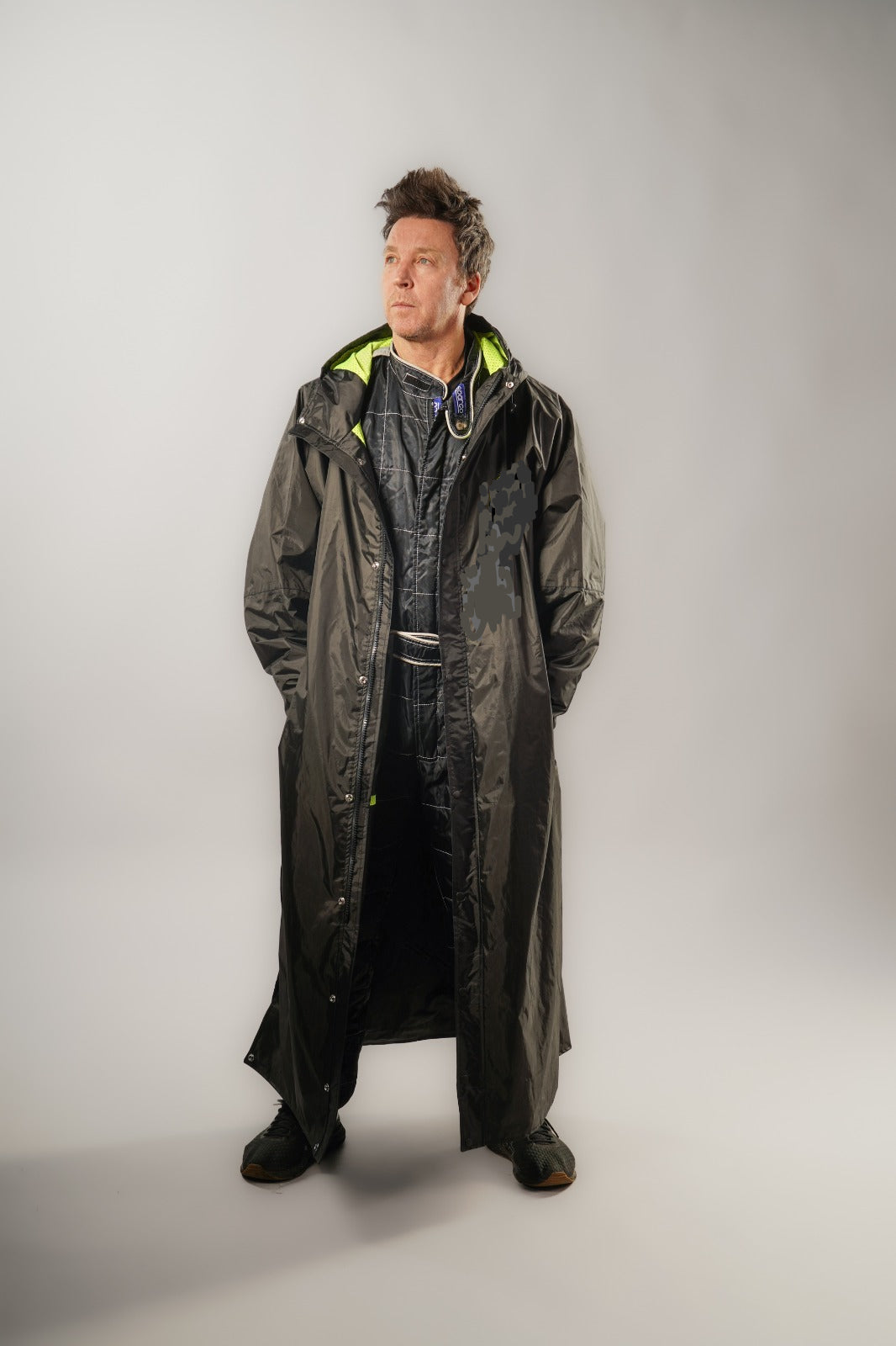 Longline Waterproof Race Rain Coat – Lightweight Packable Overcoat for Motorsport, MTB & Outdoor Riding Stay Dry Coats